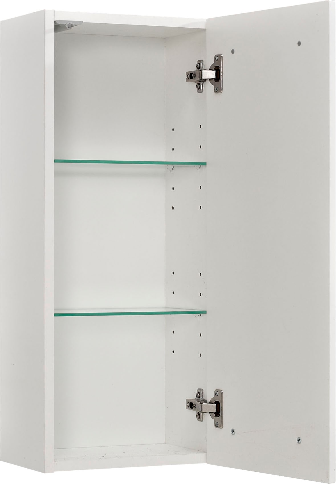 Saphir Armoire suspendue »Quickset 376 Wand-Badschrank mit 1 Tür und 2 Einlegeböden« armoire suspendue salle de bain, largeur 30 cm, amortisseur de porte inclus, blanc laqué brillant