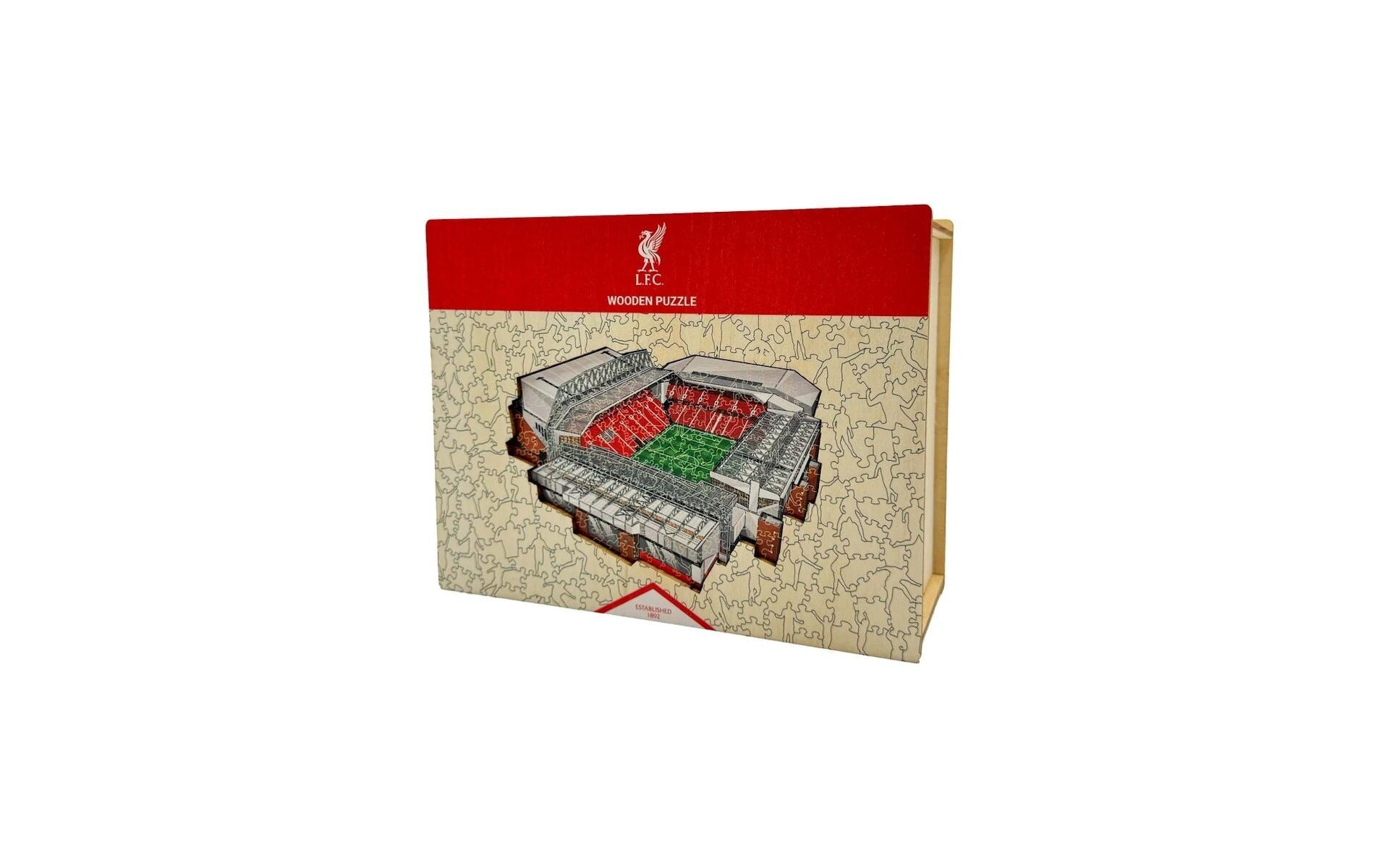   Puzzle »Iconic Liverpool FC – Anfield Stadium« Holzart: Birke (Herkunftsland: China)