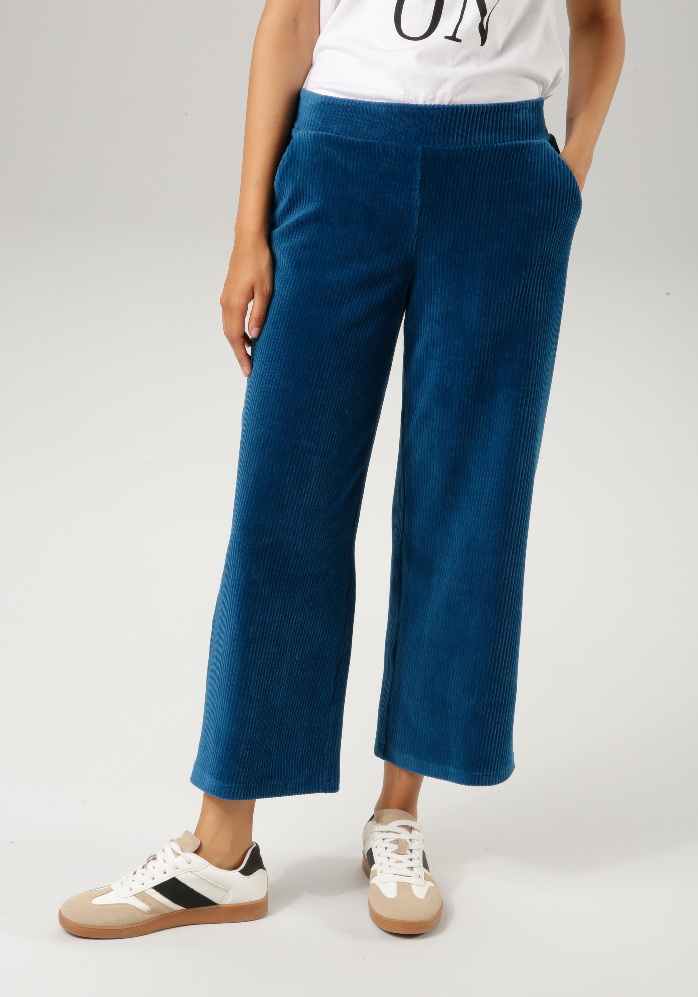 Aniston CASUAL Cordhose, in trendiger Culotte-Form