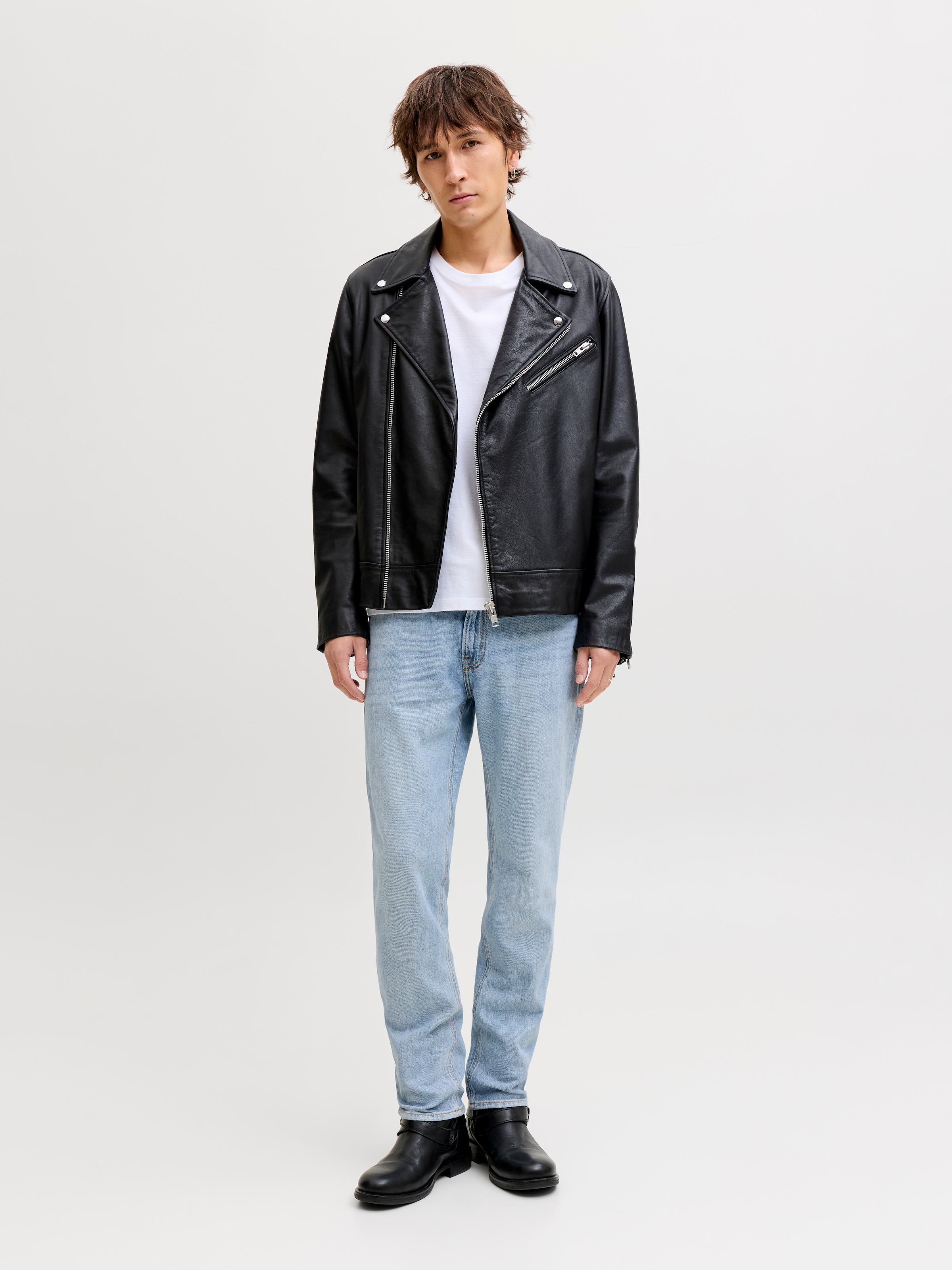 Jack & Jones »JJICLARK im Used-Look, Stretchkomfort und niedrige Leibhöhe« Baumwollmischung, regular fit
