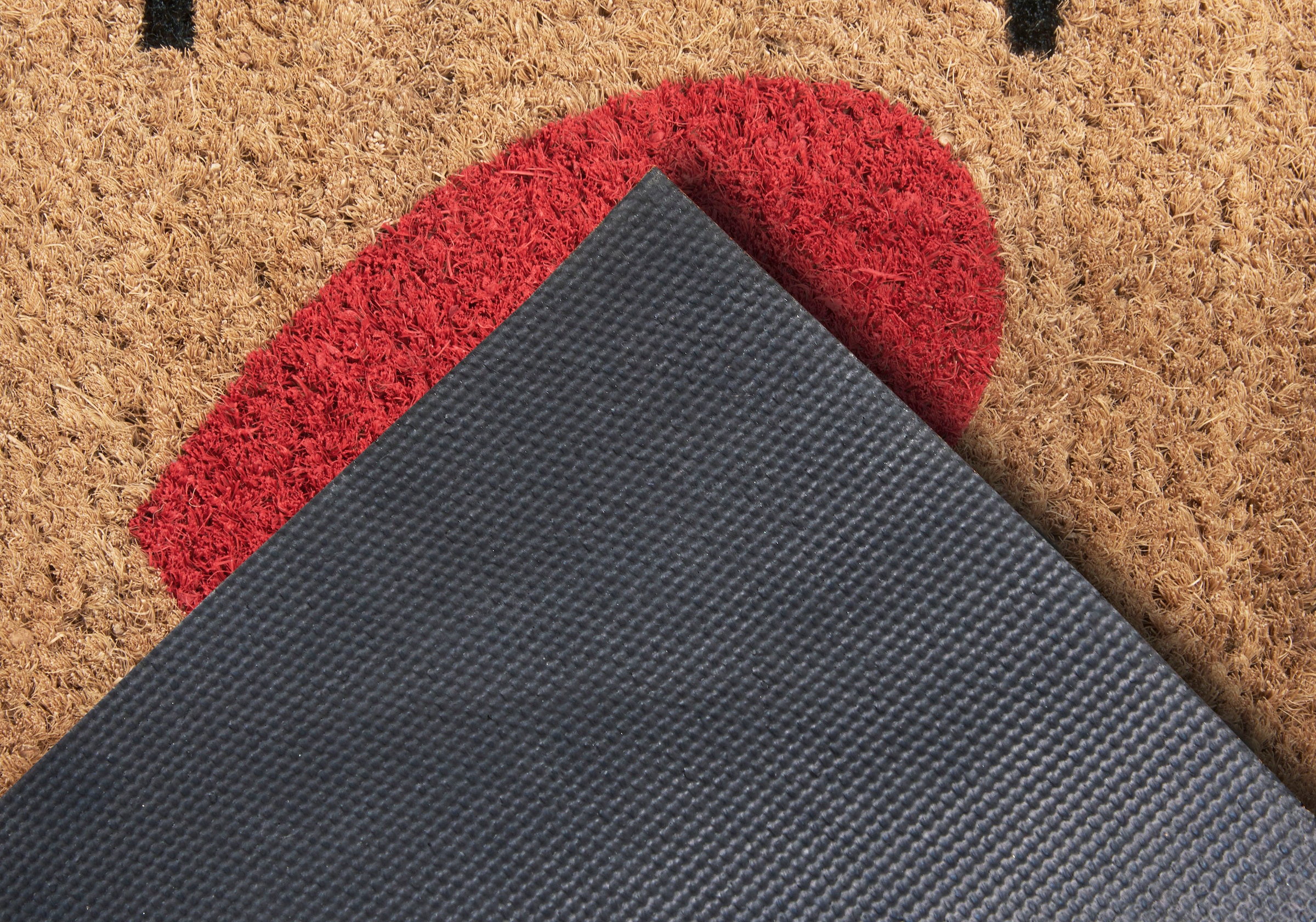 HANSE Home Fussmatte »Mix Mats Kokos Home With Heart, Türmatte«, rechteckig, 15 mm Höhe, Kokos, Schmutzfangmatte, Outdoor, Rutschfest, Innen, Kokosmatte, Flur