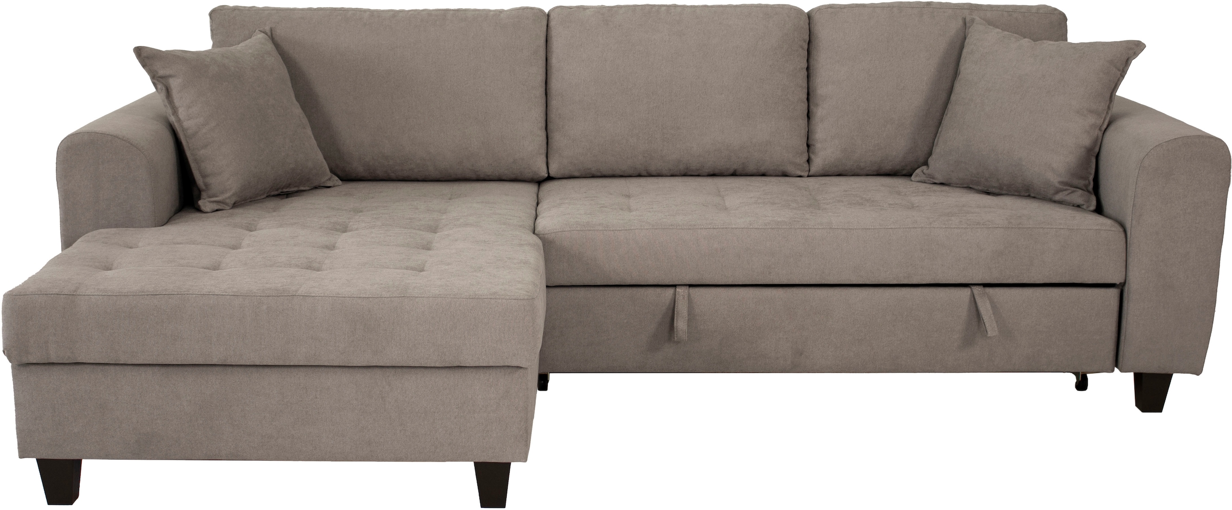 Trends by HG Canapé d'angle »Moritz, L-Form« inkl. Bettfunktion und Bettkasten, inkl. 2 Zierkissen