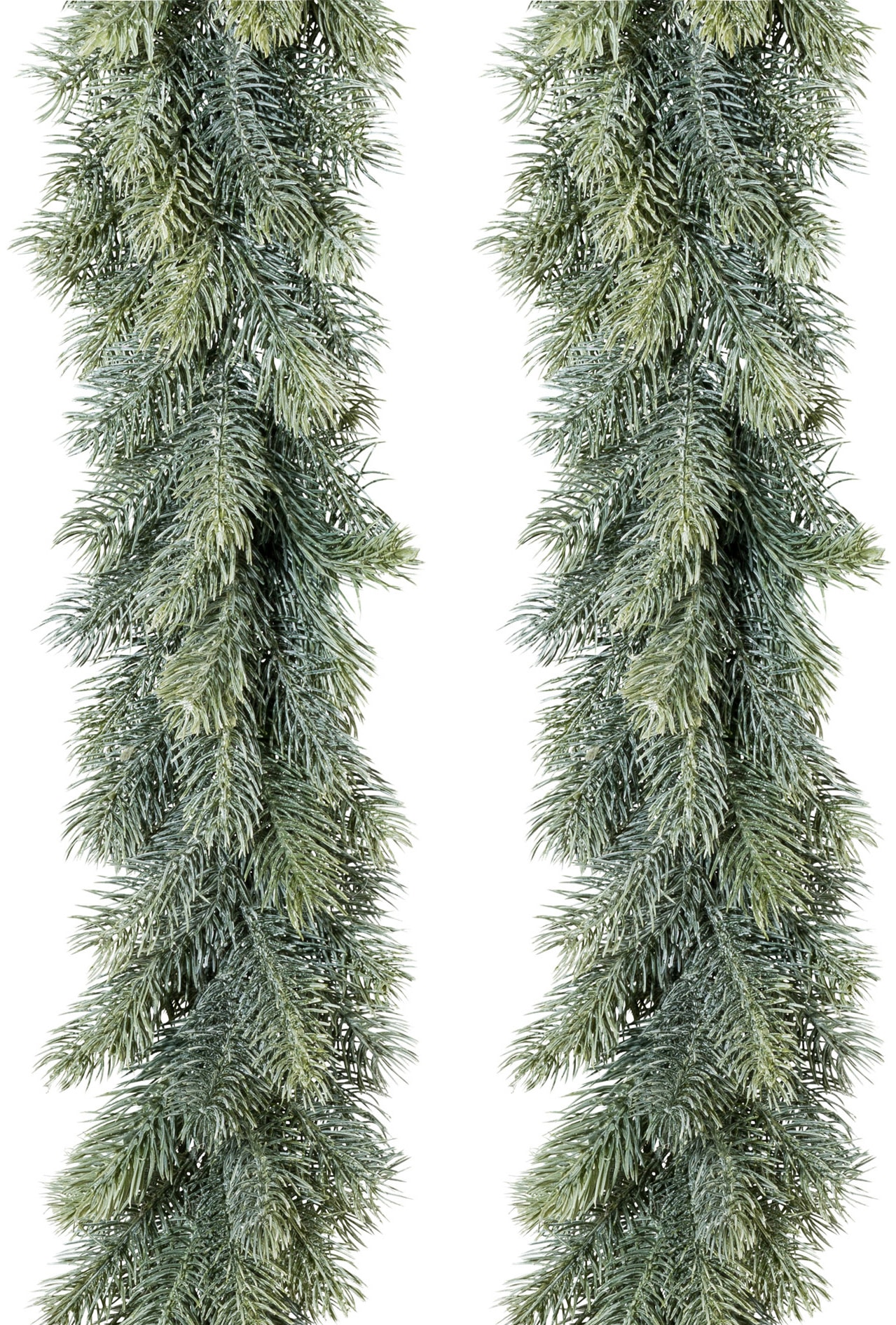 Creativ deco Winterliche Kunstpflanze »Weihnachtsdeko, Weihnachtsgirlande«, Girlande im 2er Set, 120 Tannenspitzen je Girlande, Länge 180 cm