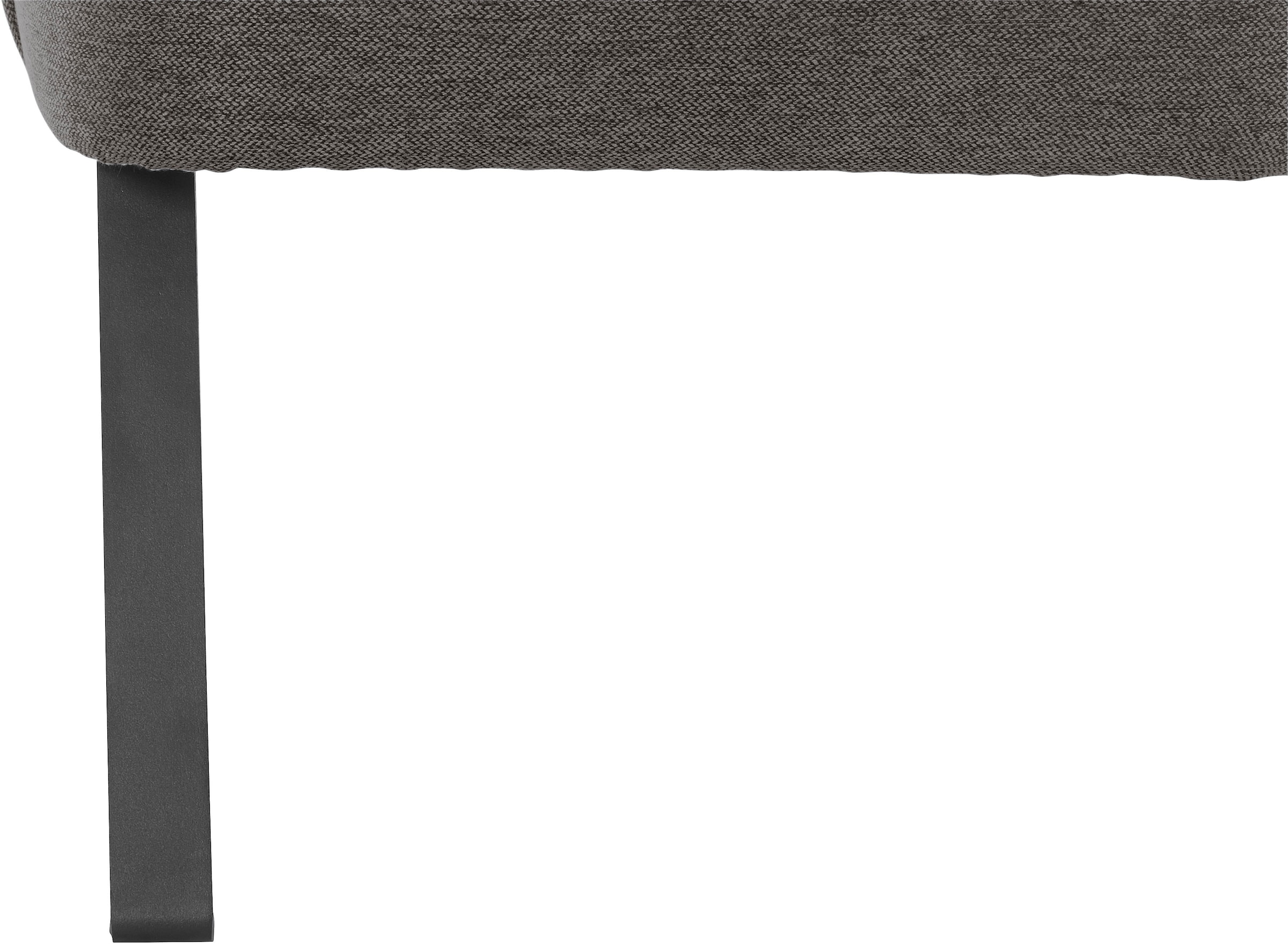 exxpo - sofa fashion Sessel »Americano, Loungesessel« mit Keder und Metallfüssen, Bezug in verschiedenen Qualitäten, 1 Stck.