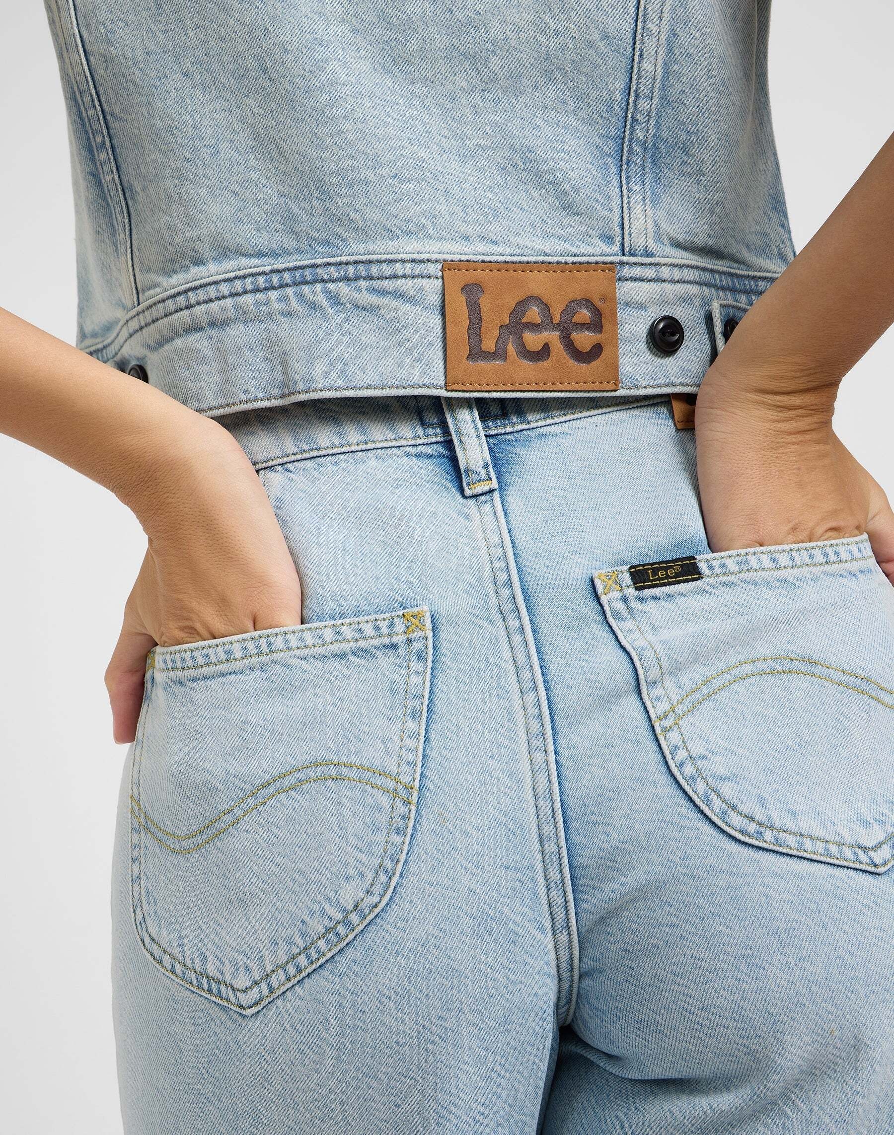 Lee® Veste en jean »Lee Jeansjacke Cropped Rider Vest«