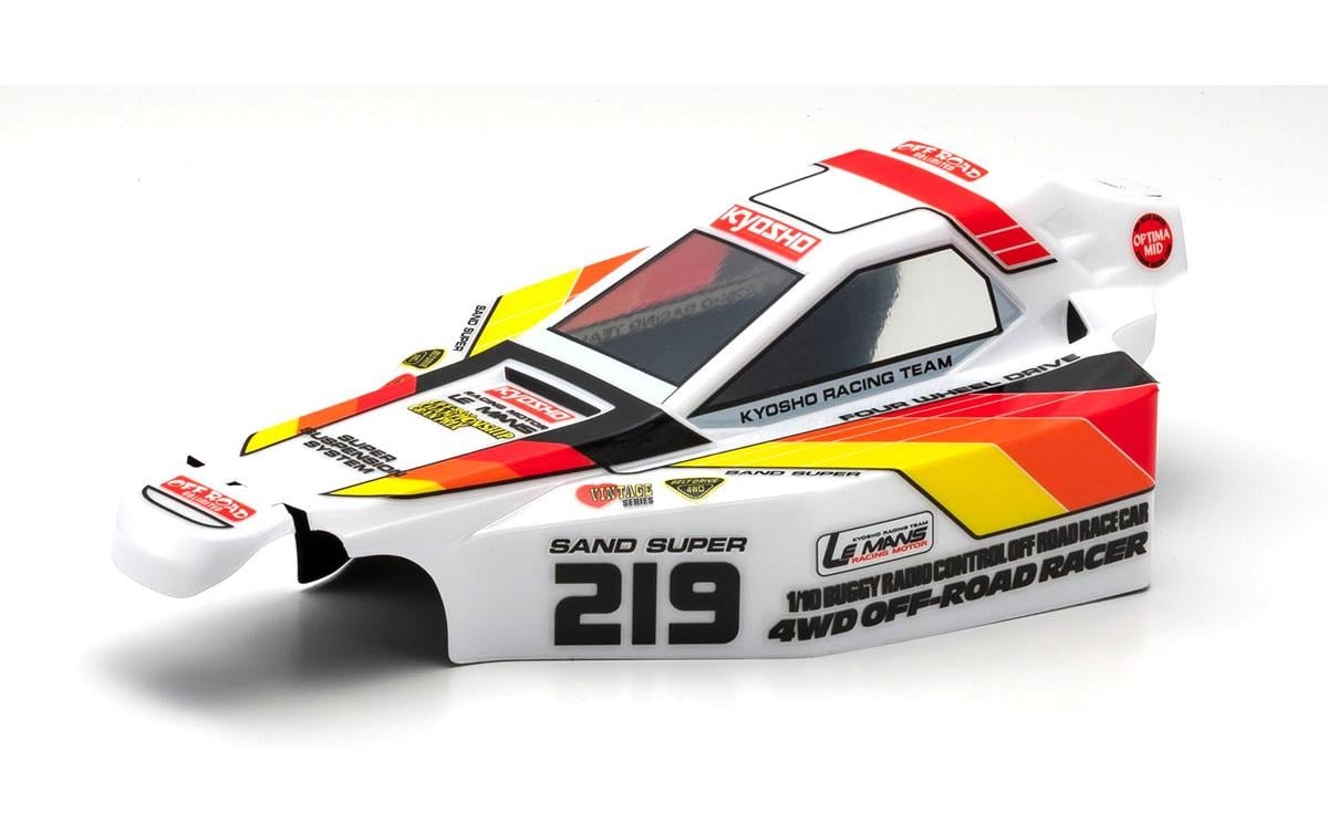RC-Buggy »Kyosho Optima Mid, 4WD, Legendary Series Bausatz,«, Unlackiert