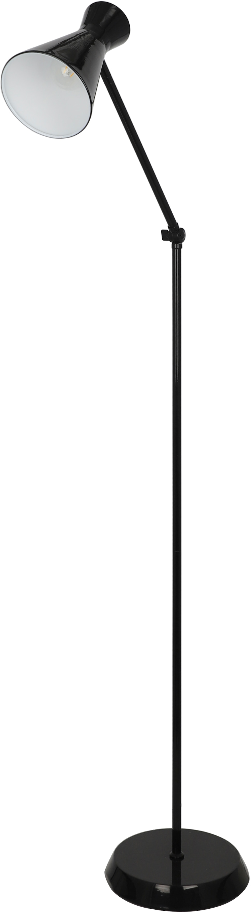 GOODproduct Lampadaire »Renell« 1 cuis Minimalistisch, Schwarz, E27, ideal zum Lesen, individuell einstellbar