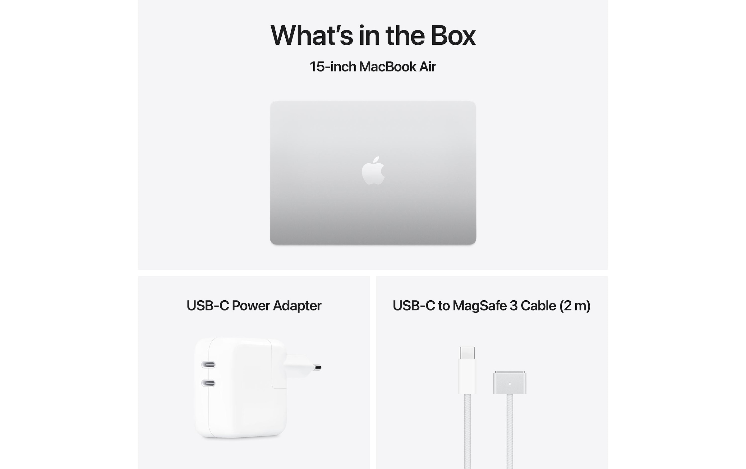 Apple Notebook »Air 15 2025 M4 10C GPU / 16 GB / 512 GB Silberfarben«