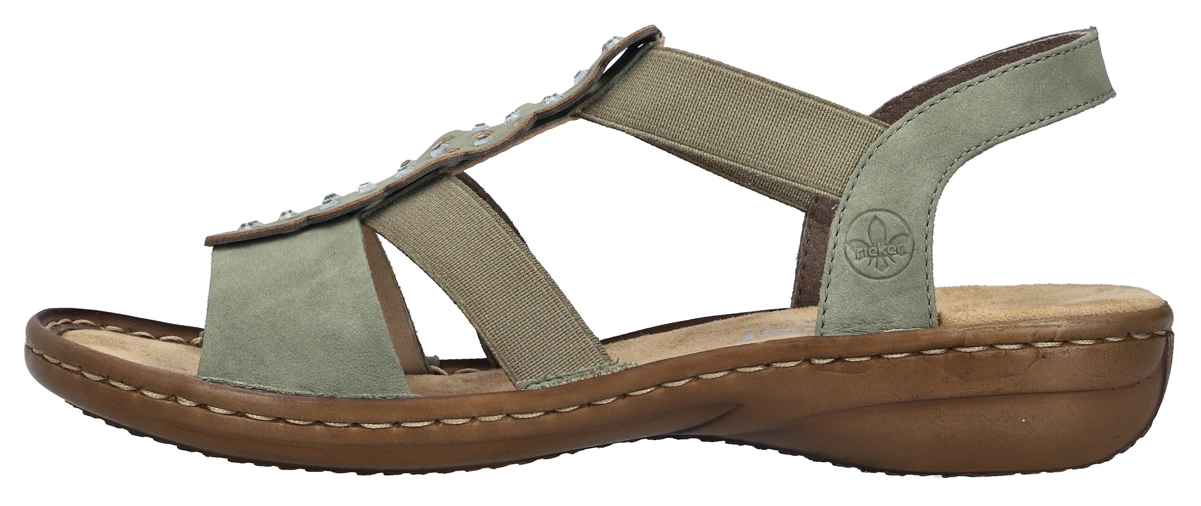 Rieker Sandale  Chaussure d'été, mule avec élastique pour un bon maintien