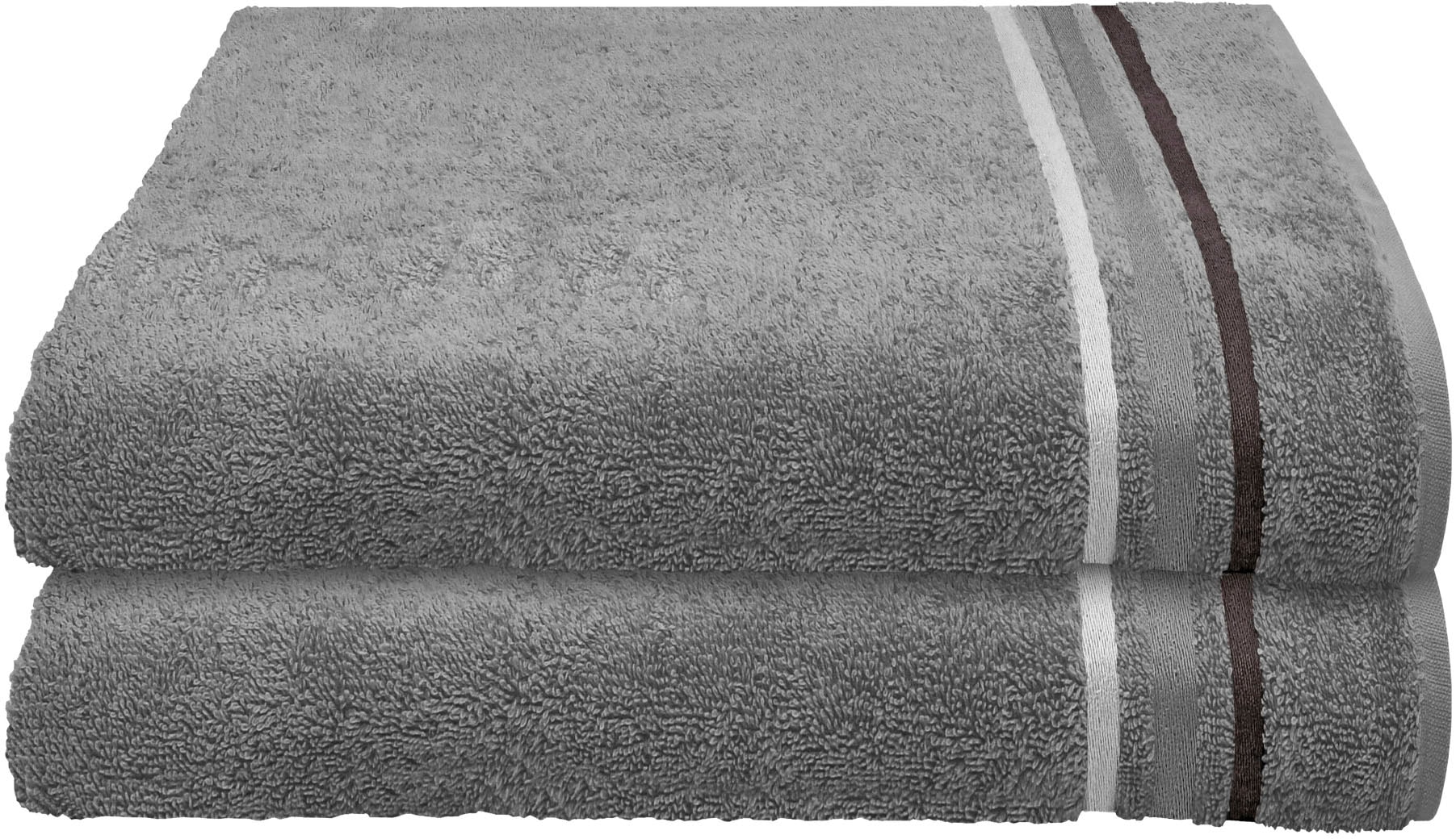 Schiesser Badetücher »Skyline Color«, (2 St.), mit eleganter  Streifenbordüre, MADE IN GREEN by OEKO-TEX®-zertifiziert günstig kaufen