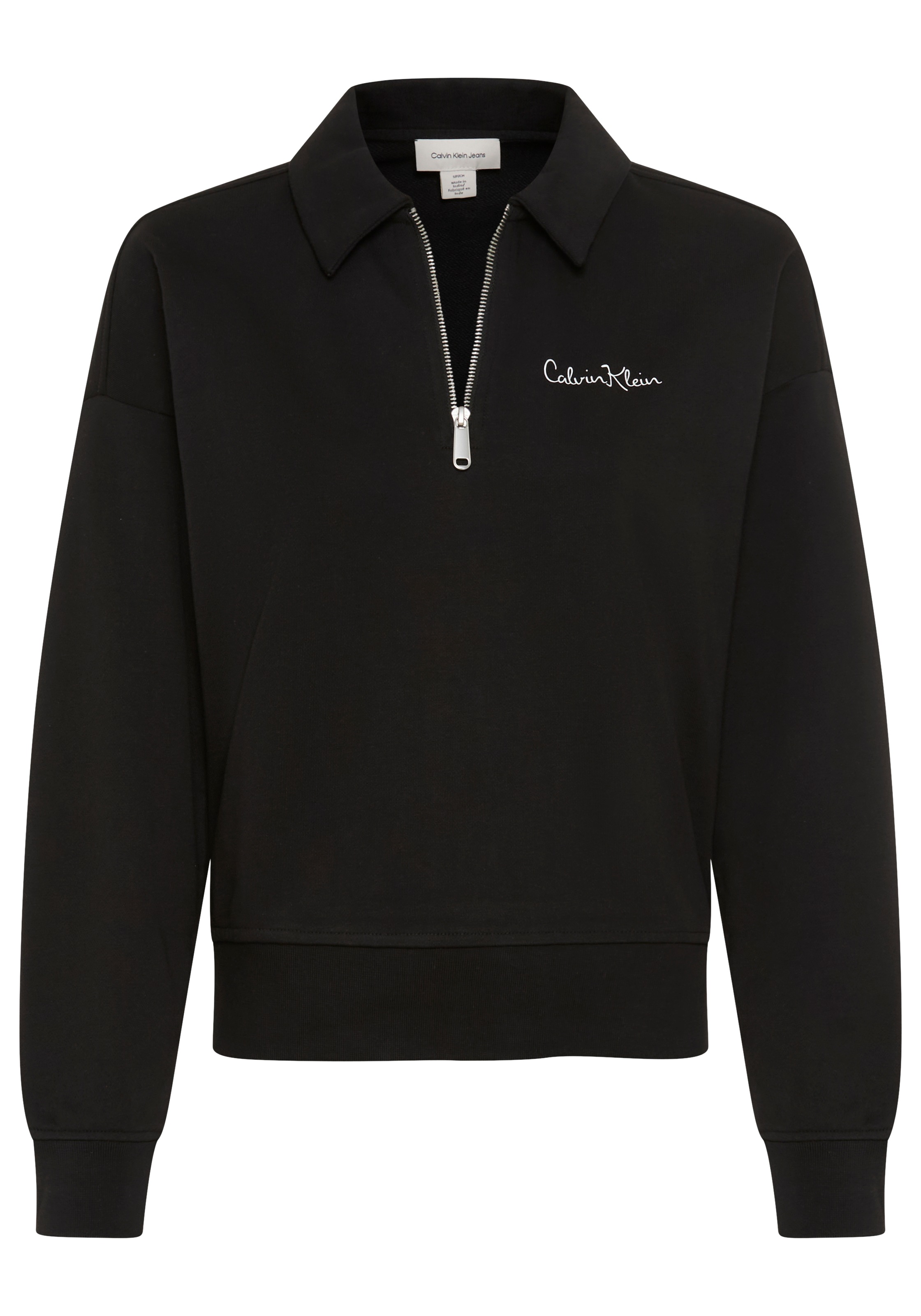 Image of Calvin Klein Sweatshirt, Regular fit mit Troyer-Kragen