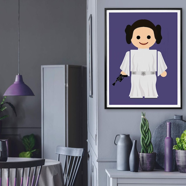 Wall-Art Poster »Playmobil Prinzessin Leia Spielzeug«, Kinder, (1 St.),  Poster, Wandbild, Bild, Wandposter jetzt kaufen