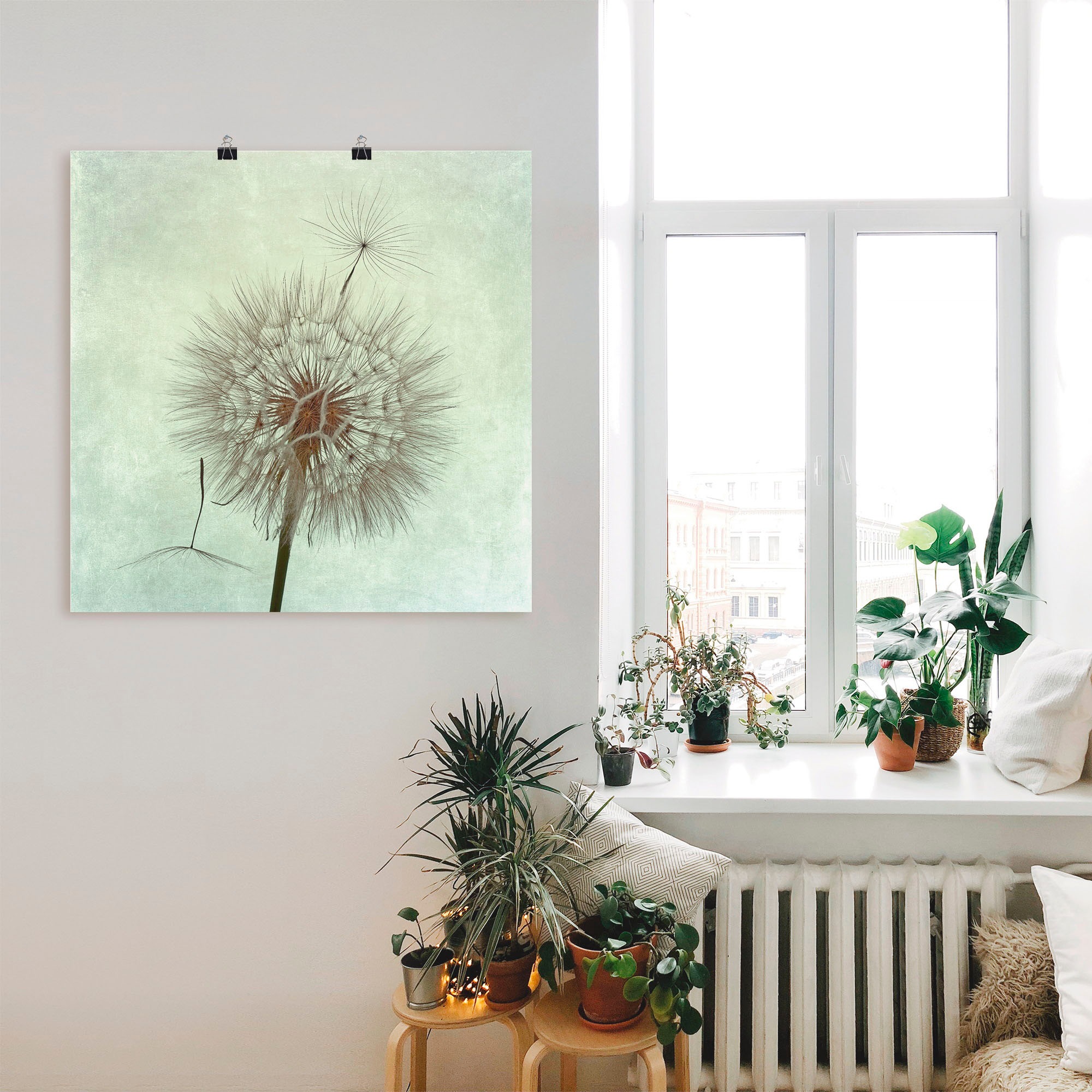 Image of Artland Wandbild »Pusteblume II«, Blumen, (1 St.), in vielen Grössen & Produktarten -Leinwandbild, Poster, Wandaufkleber / Wandtattoo auch für Badezimmer geeignet bei Ackermann Versand Schweiz