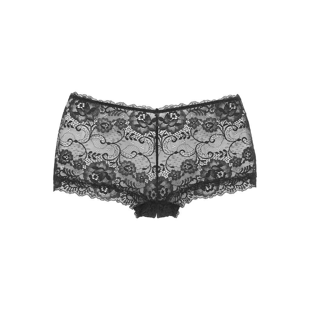 petite fleur goldfarben Panty-Ouvert, mit Bänderoptik