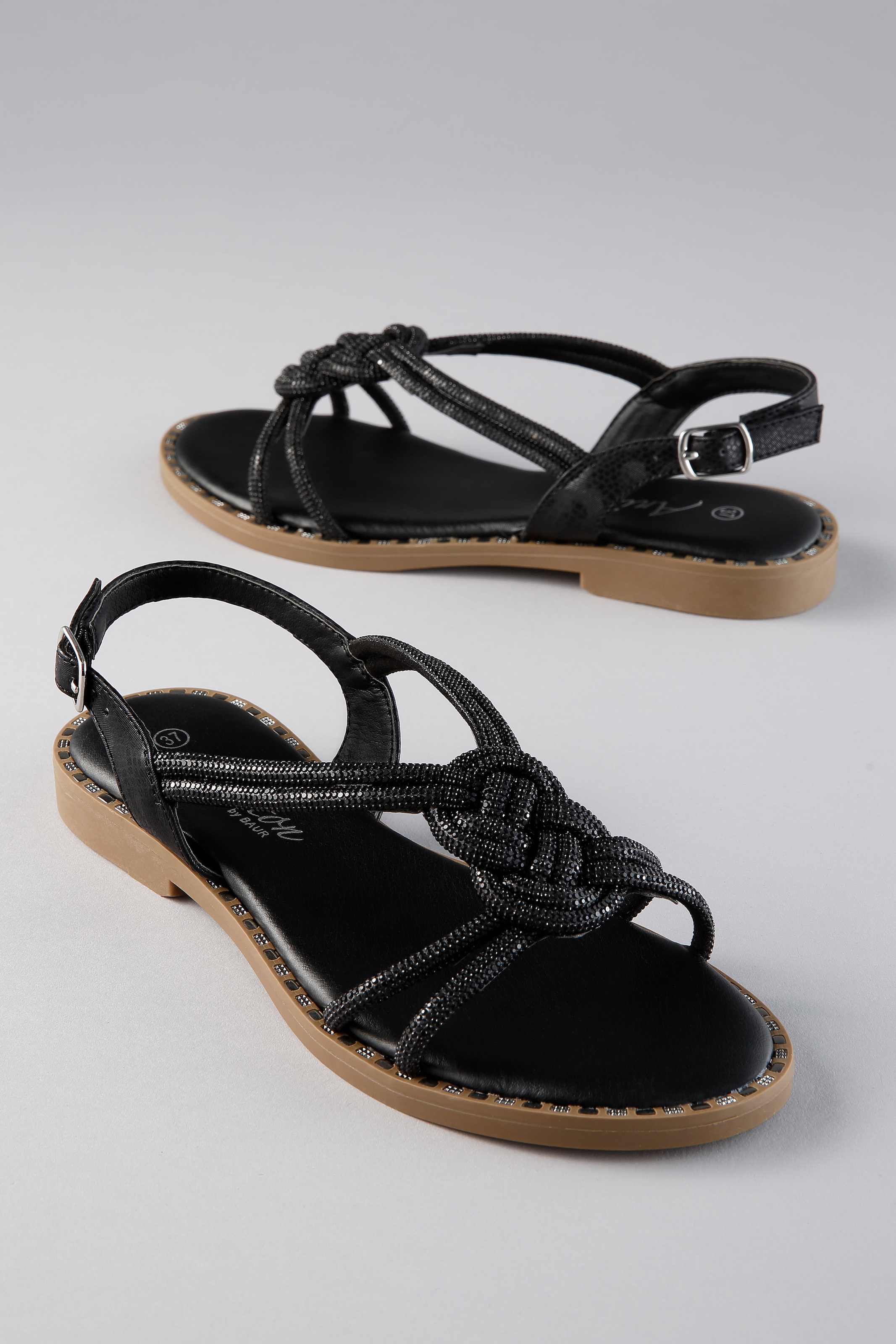 Image of Aniston SHOES Sandale Sommerschuh, Riemchensandale mit Glitzerdetails - NEUE KOLLEKTION
