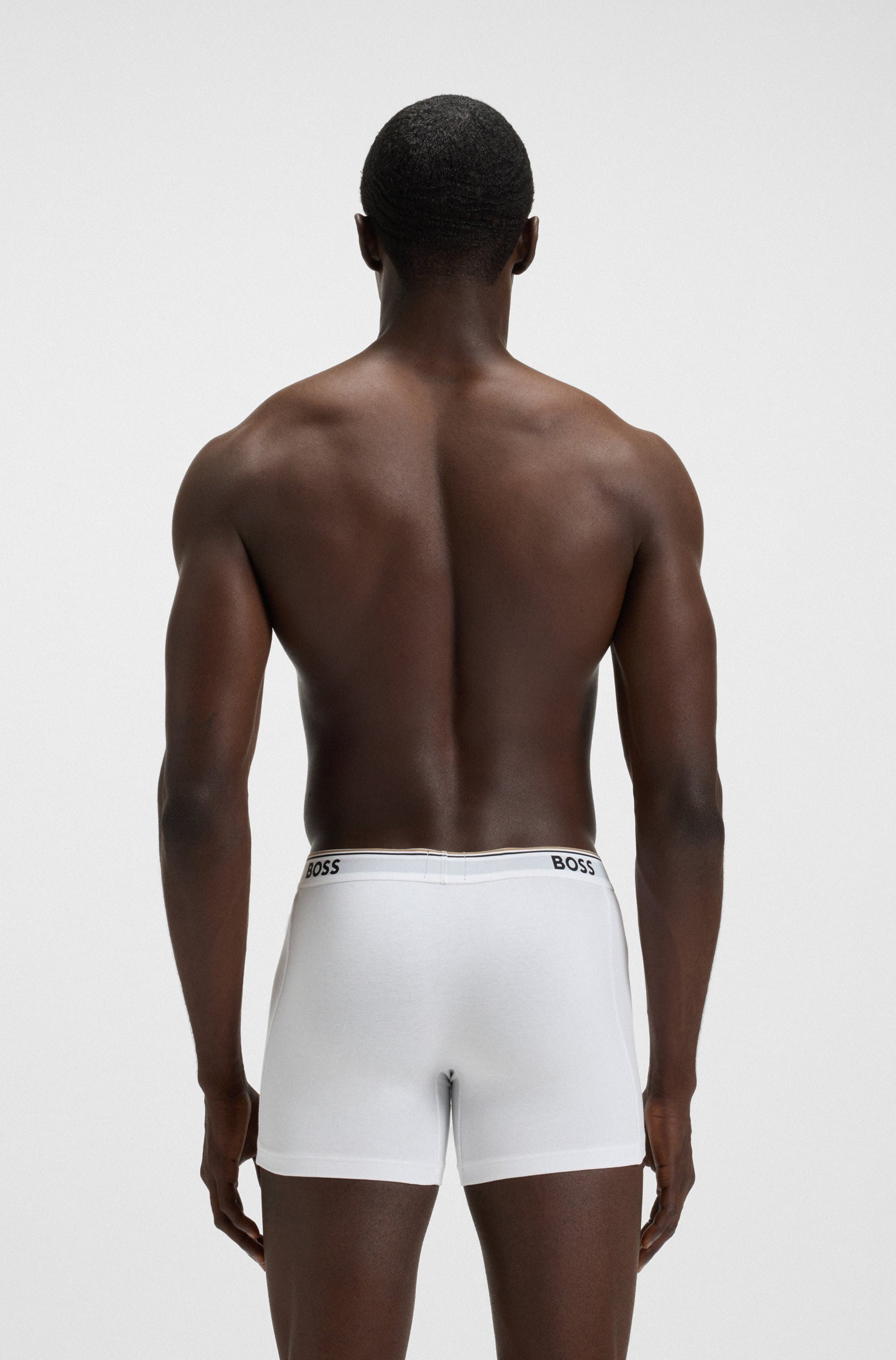BOSS Boxer »Boxer 3 PACK« mit farblich passendem Webbund