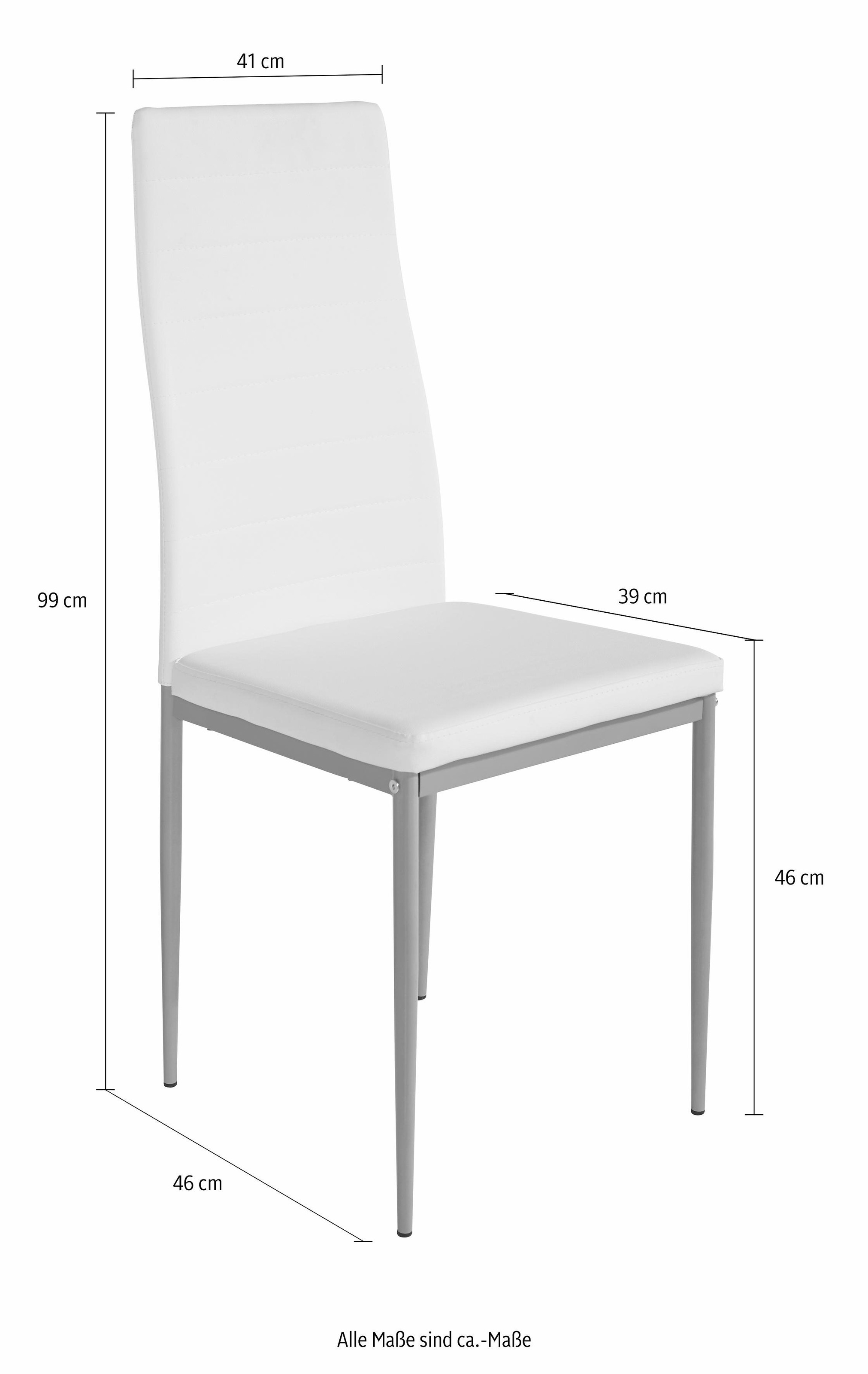 Homexperts Esszimmerstuhl »Pegasus« (Set) 4 Stk.Bezug in Kunstleder