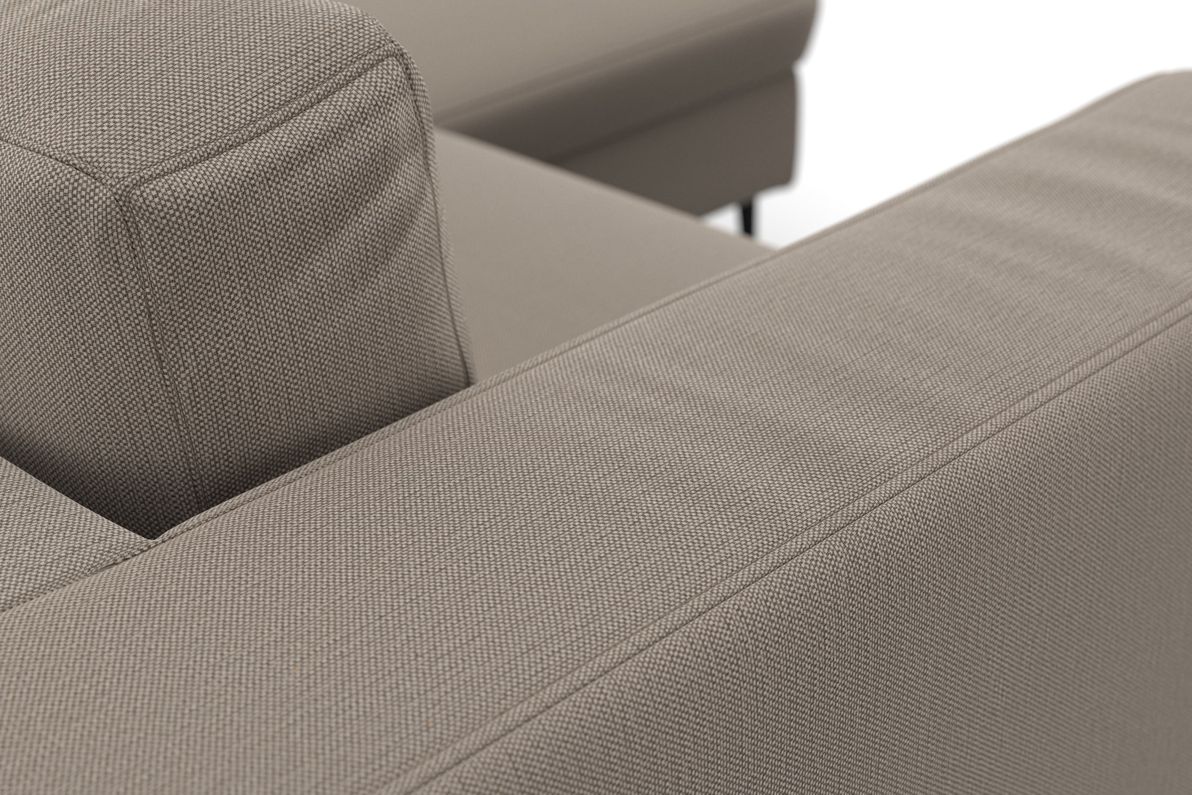 DOMO collection Ecksofa »Modica kompakt und elegant, Breite 244, L-Form« Auch in Cord, Fusshöhe passend für gängige Saugroboter!