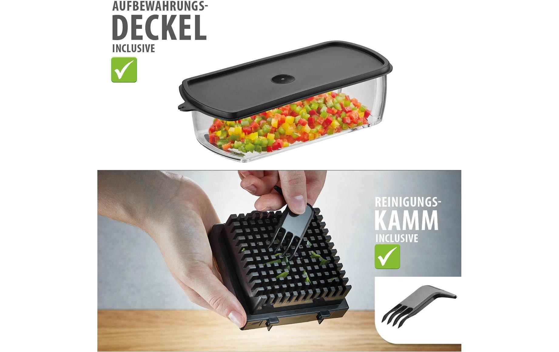 GEFU Zerkleinerer »(Würfel- und Stifteschneider) TREPPO« Kunststoff, Edelstahl, 1000 ml