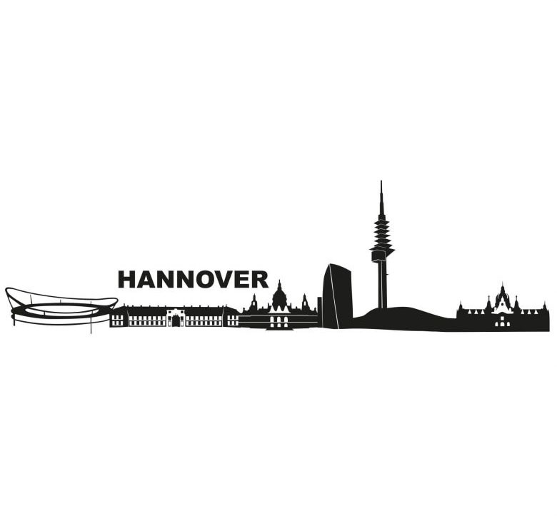 Image of Wall-Art Wandtattoo »XXL Stadt Skyline Hannover 120cm«, (1 St.) bei Ackermann Versand Schweiz