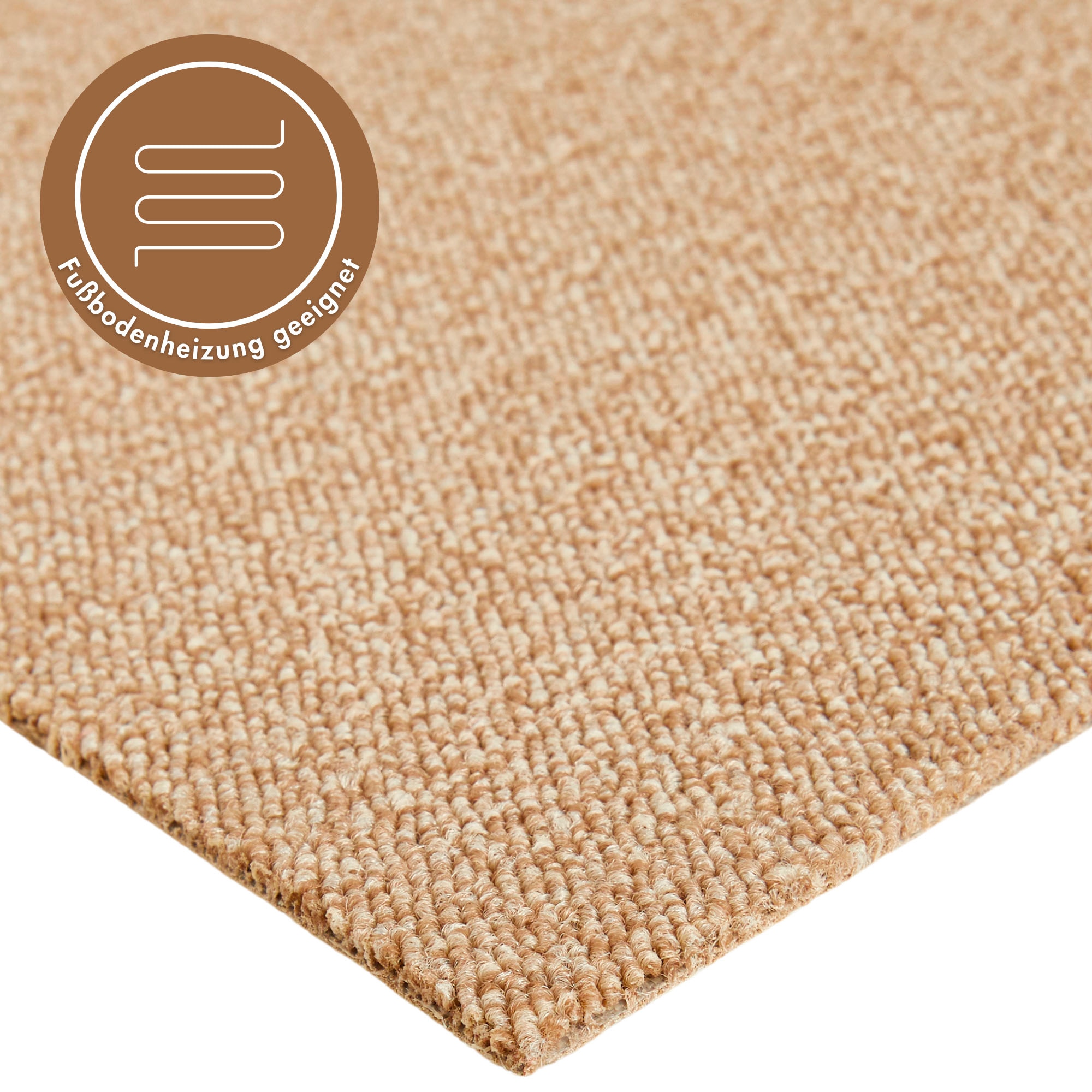 Andiamo Teppichboden »Matz, Schlinge, Made in Belgium«, rechteckig, 6 mm Höhe, meliert, Breite 400 cm oder 500 cm, strapazierfähig & pflegeleicht