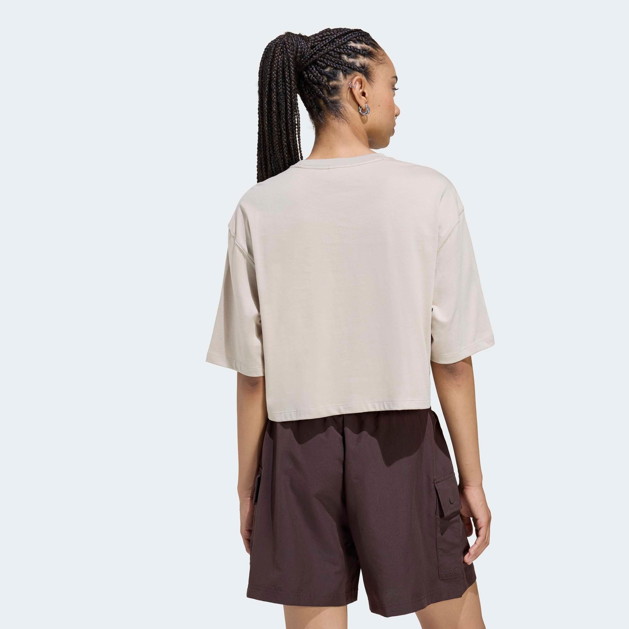 adidas Originals 1100000002199 »ESSENTIALS CROP« avec col rond, sans fermeture, longueur normale