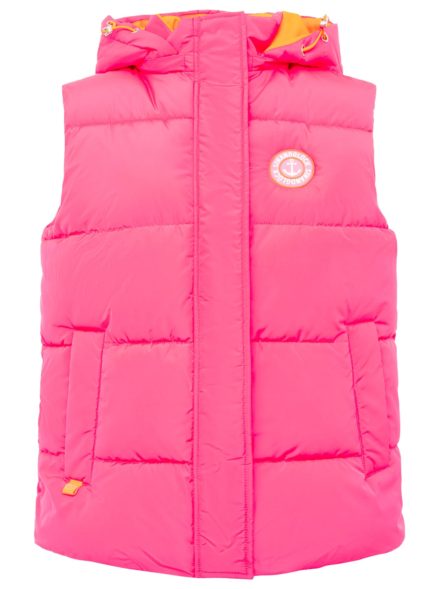 Zwillingsherz Gilet matelassé »"Strandglück"« capuche, poches fendues, motif ancre