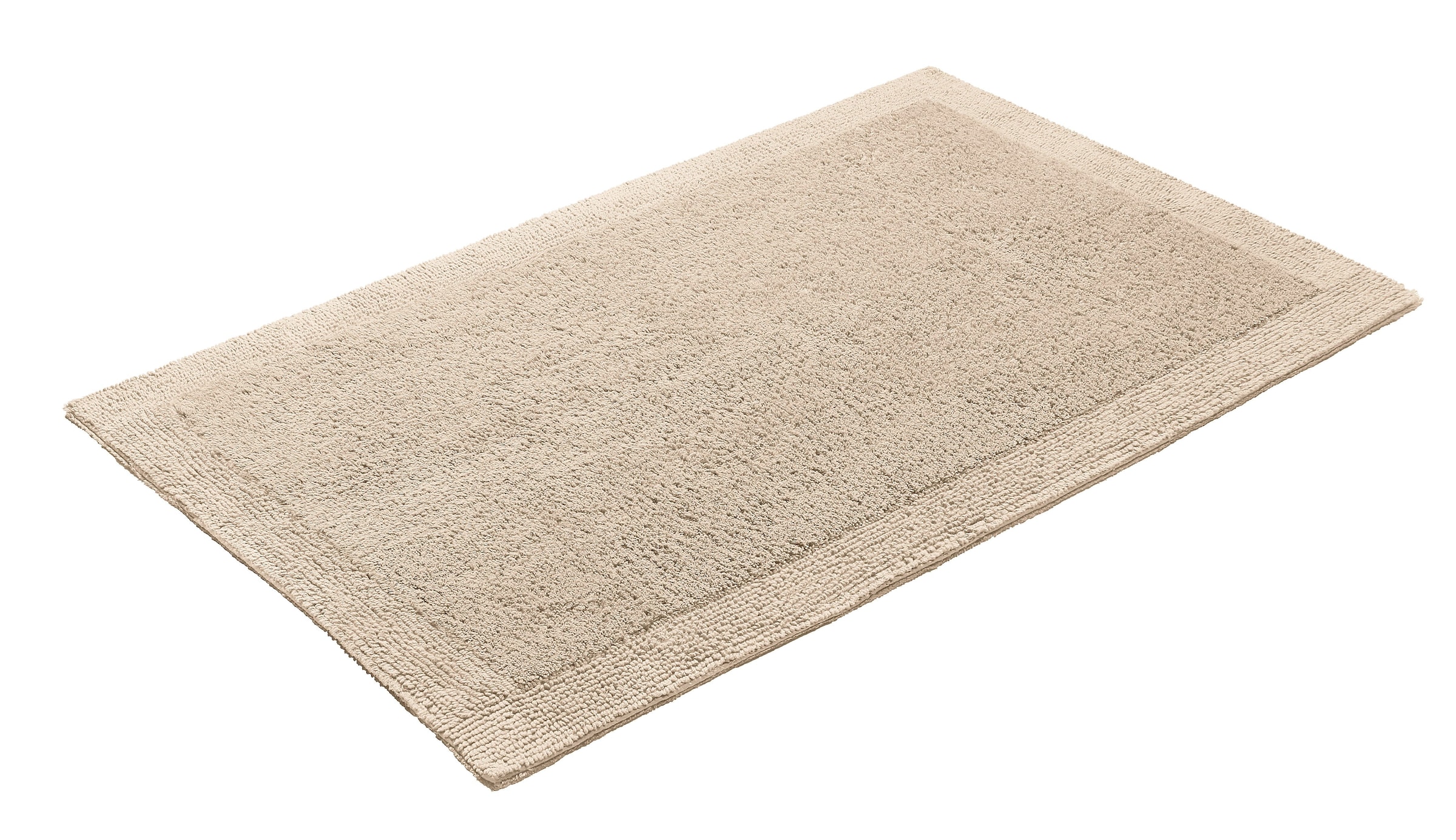 my home Badematte »Kapra, Badvorleger, Badezimmer Teppich«, beidseitig nutzbar-fussbodenheizungsgeeignet-strapazierfähig, mit Bordüre, Badteppich, Badematte