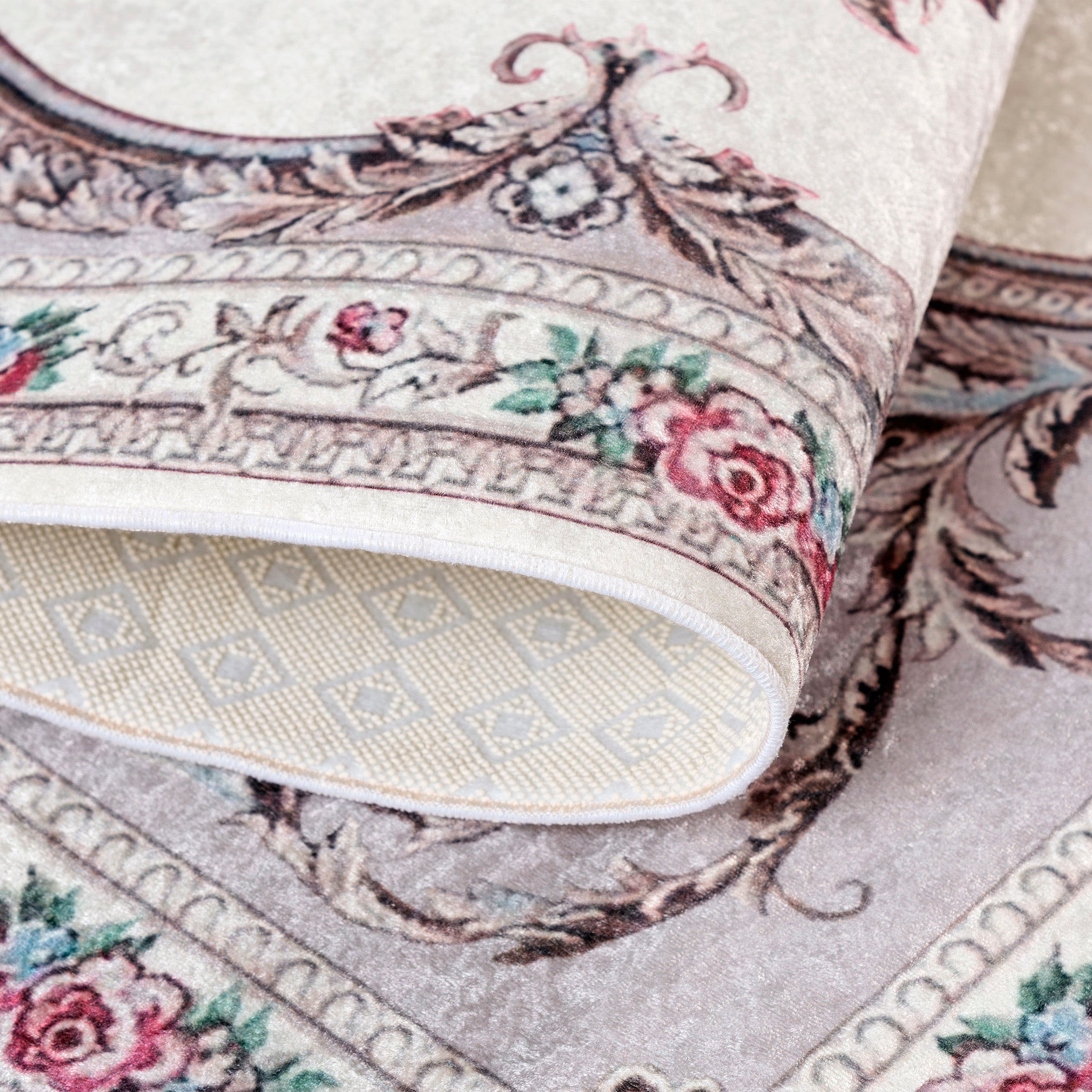 Sehrazat Läufer »Vintage 7000«, rechteckig, 6 mm Höhe, Flachflor, Blumen Vintage, Anti Rutsch, waschbar, Wohnzimmer