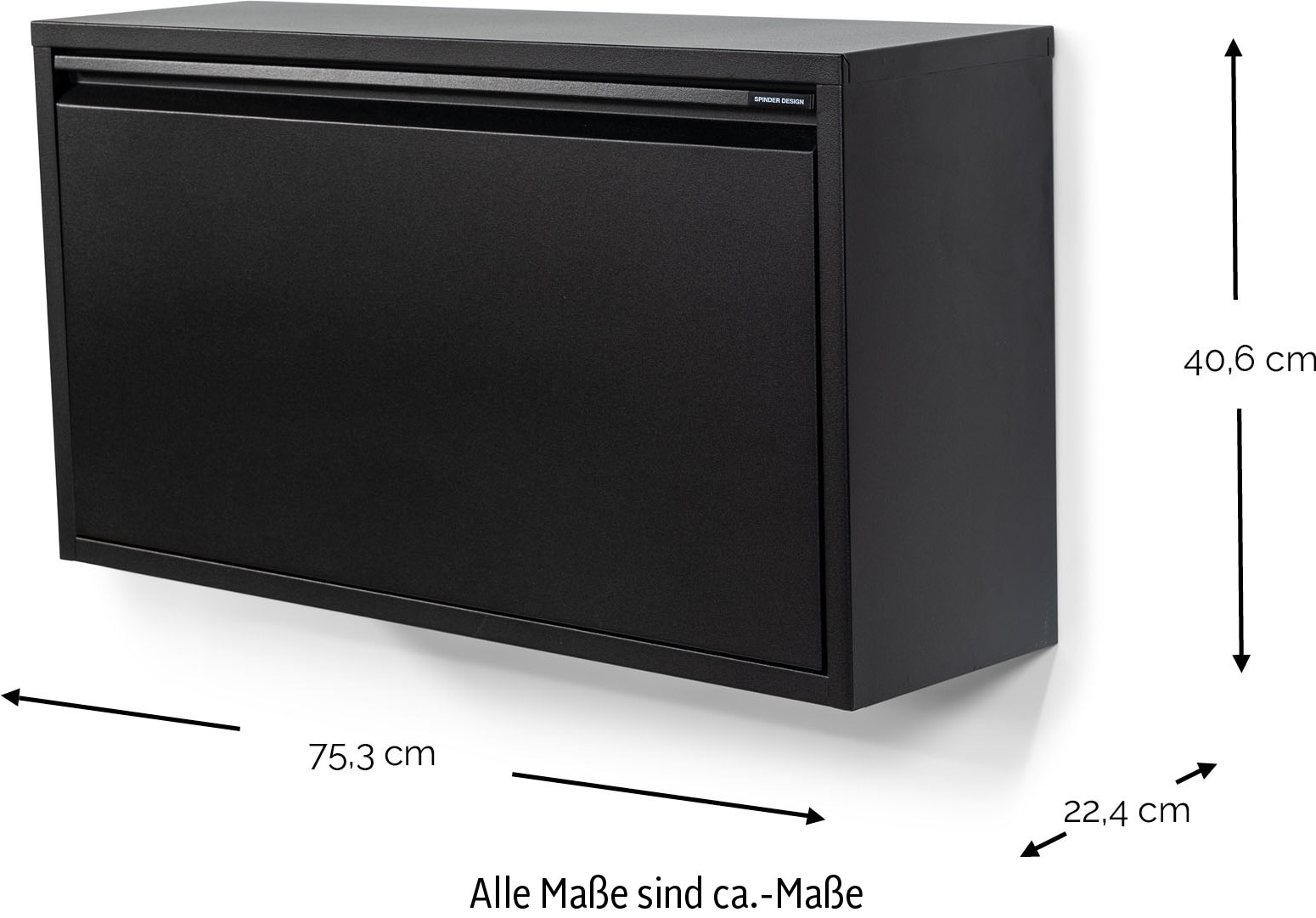 Spinder Design Armoire à chaussures »Billi Schuhklapper« armoire à chaussures en acier avec double compartiment