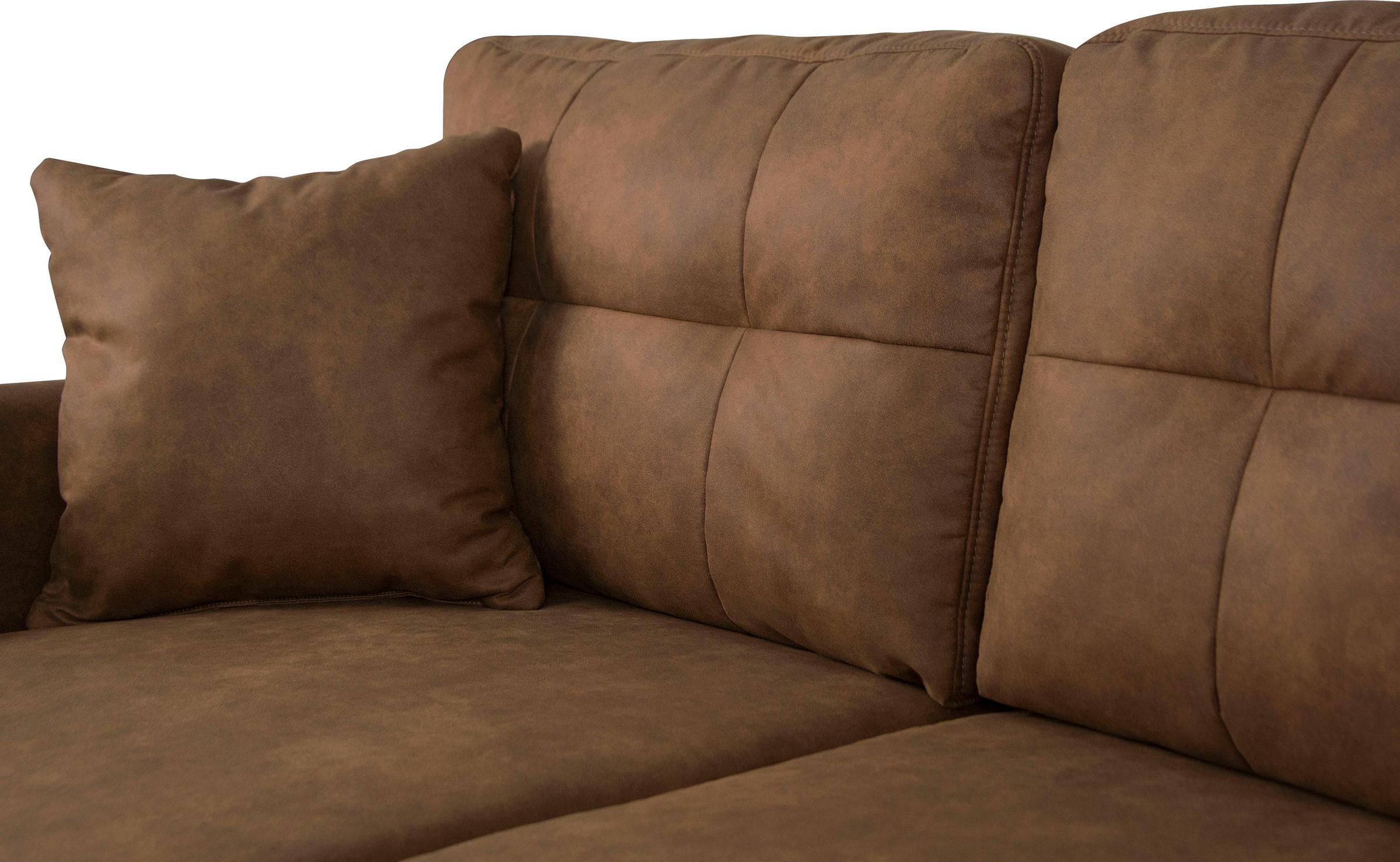 Home affaire 2-Sitzer »TRIPLO mit Wellenunterfederung, Masse B/T/H: 165/100/89 cm«, Sofa mit Steppung im Rückenbereich, incl. Rückenkissen und Zierkissen