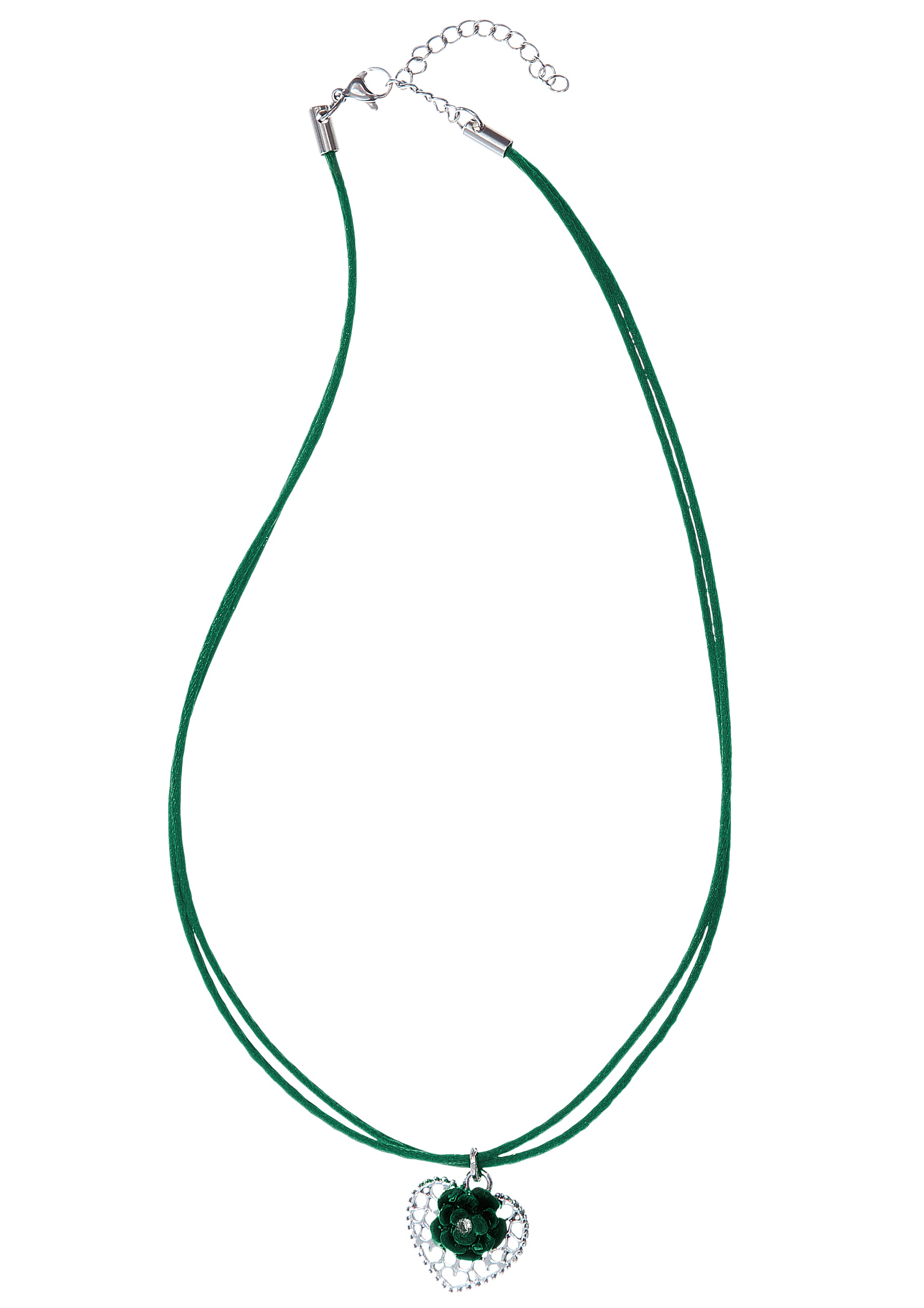 Image of Luise Steiner Kette mit Anhänger, handbemalt mit echtem Strass-Stein - Made in Austria bei Ackermann Versand Schweiz