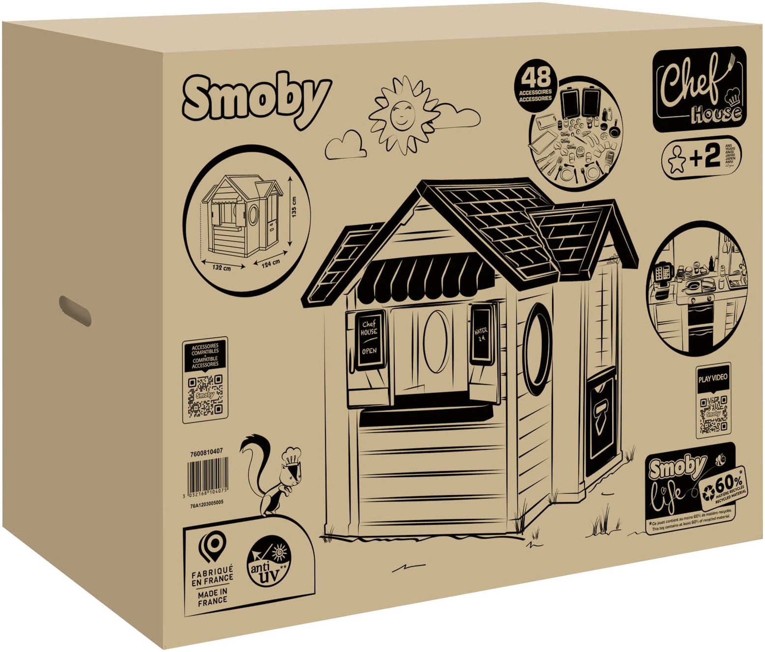 Smoby Maison de jeu »Smoby Life, Chef« Made in Europe