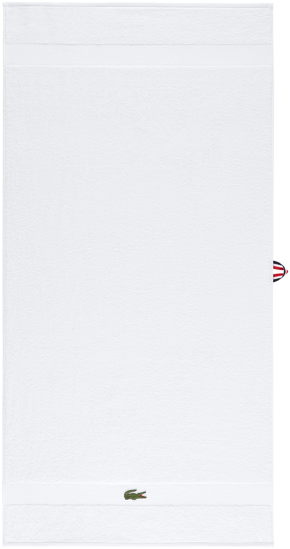 Image of Lacoste Handtuch "LCASUAL" mit Label-Applikationen und Bordüre