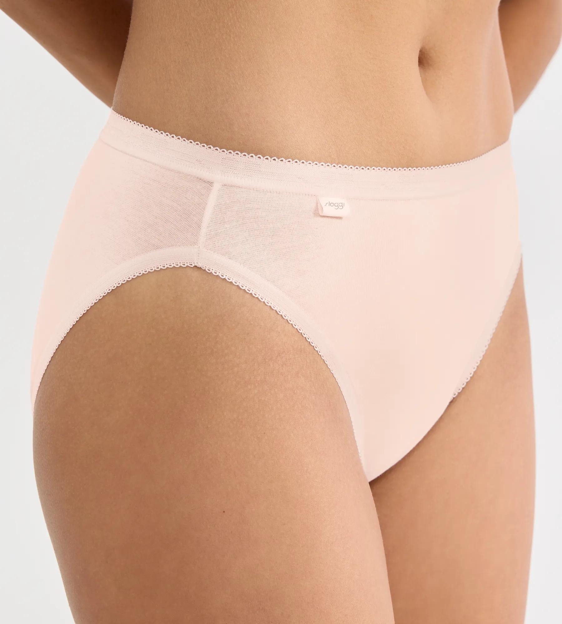 sloggi Culotte haute »Basic+ Tai« avec fente haute à la jambe, mélange coton, coutures lisses