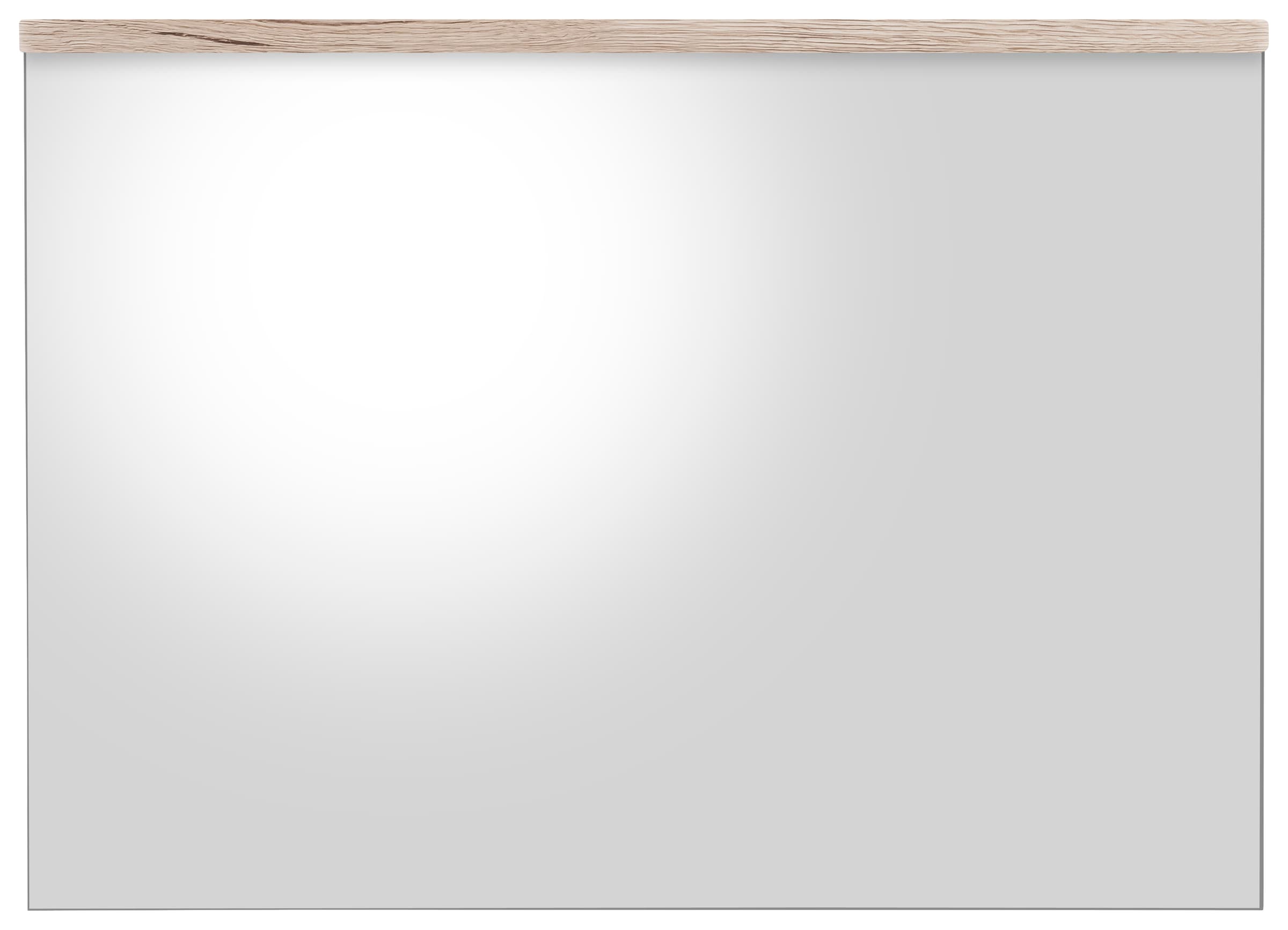 welltime Badspiegel »Toulon«, Wandspiegel mit Echtholzoptik-Detail - Masse (B/T/H) 60/2/55 cm