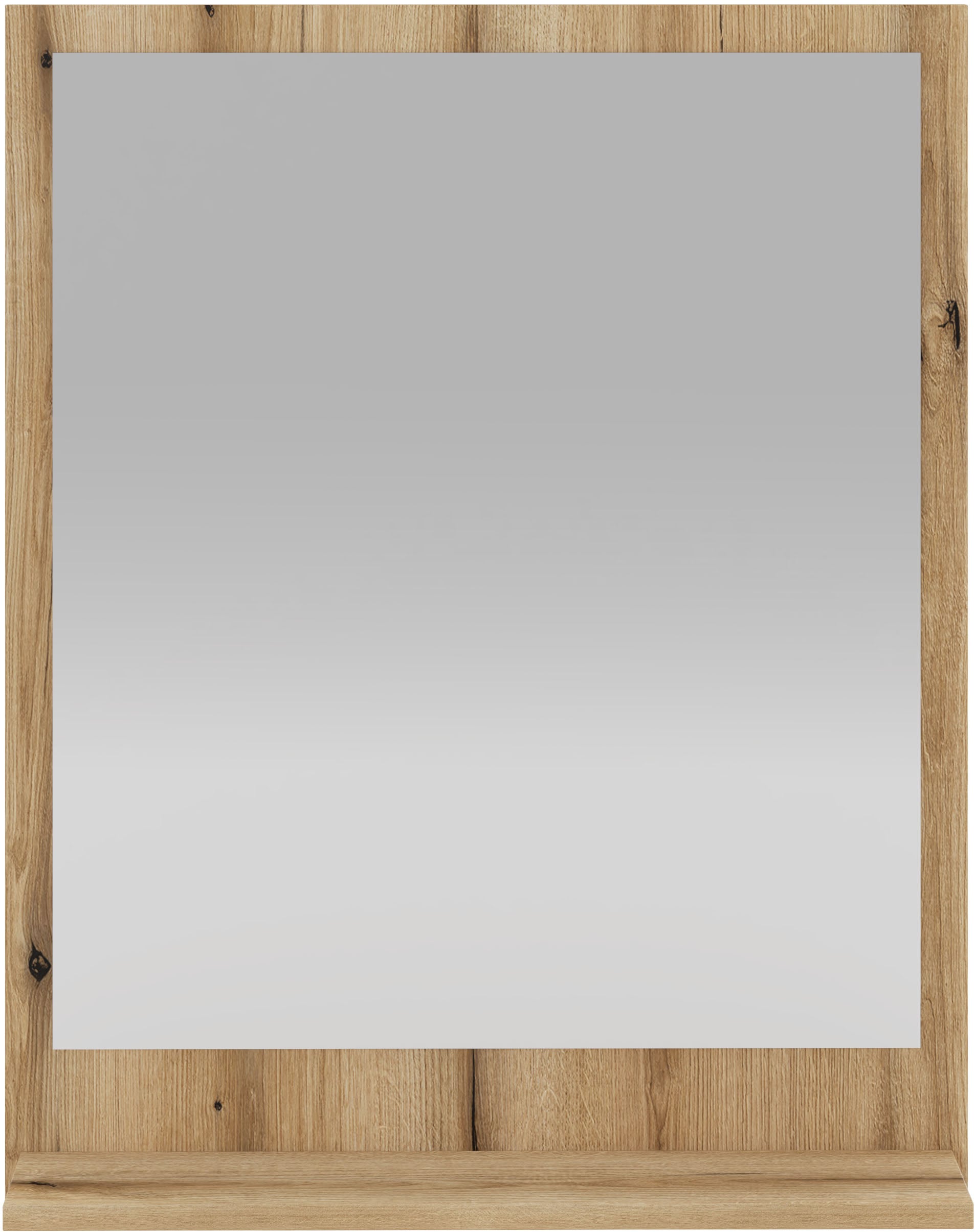 INOSIGN Badspiegel »Oslo, Spiegel in Eiche Evoke, Wandspiegel im skandinavischen Design« mit Ablagefläche, 60 cm breit