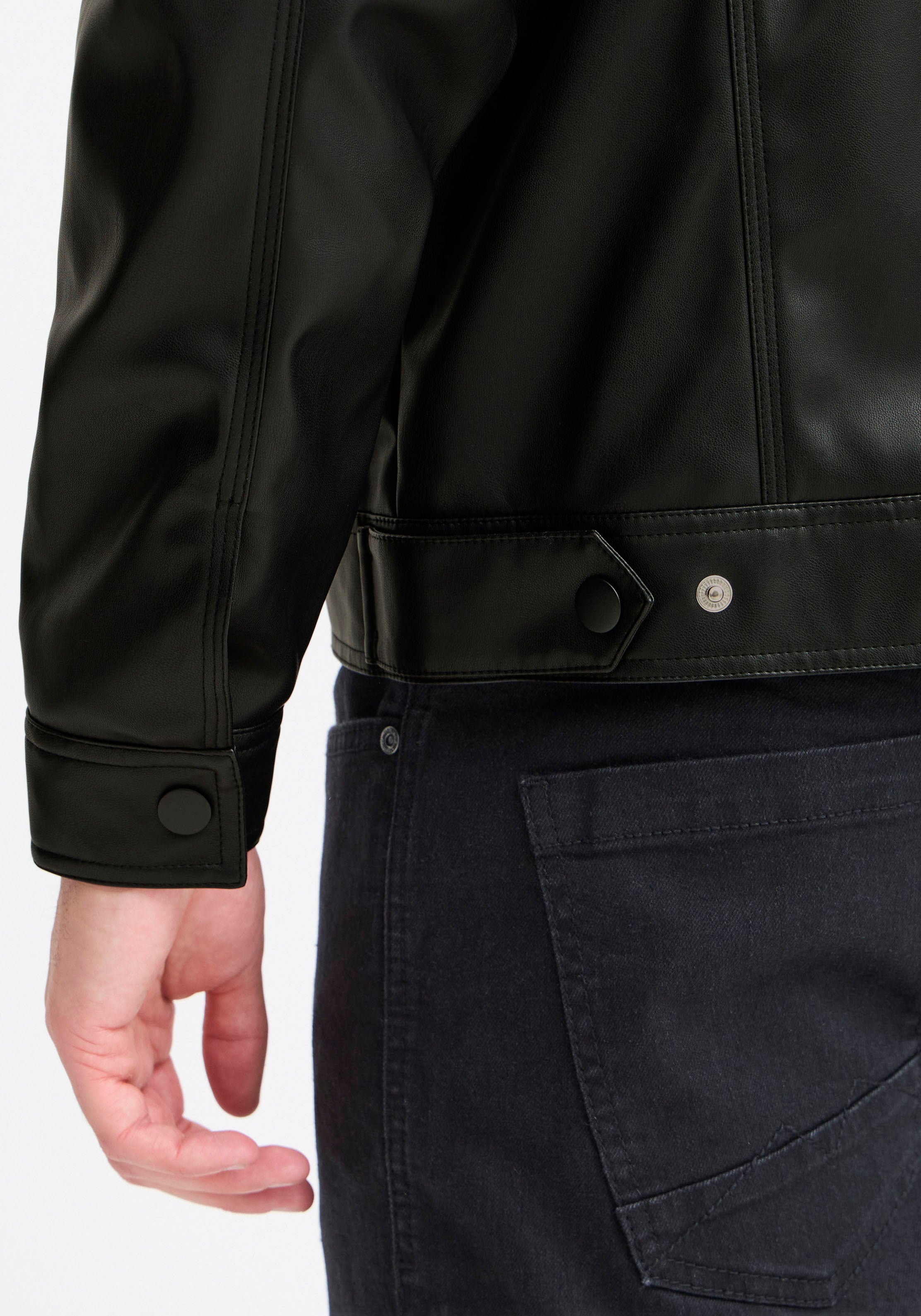 Blend Lederimitatjacke »BHELON jacket«, ohne Kapuze