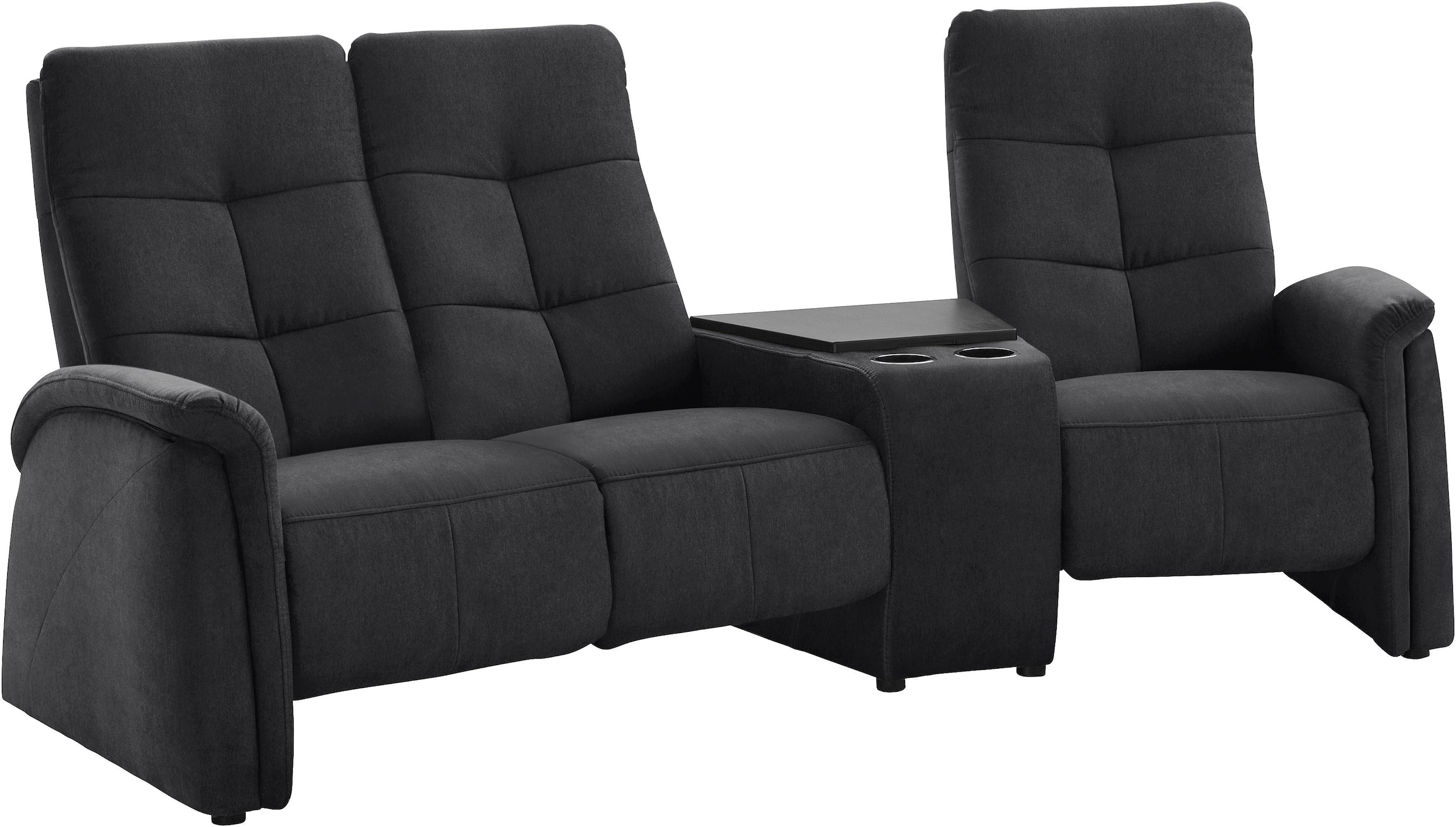 exxpo - sofa fashion 3-places »Tivoli, Kinosofa mit Relaxfunktion, mit Ablagetisch und Stauraum« bequem und komfortabel, hohe Rückenlehne