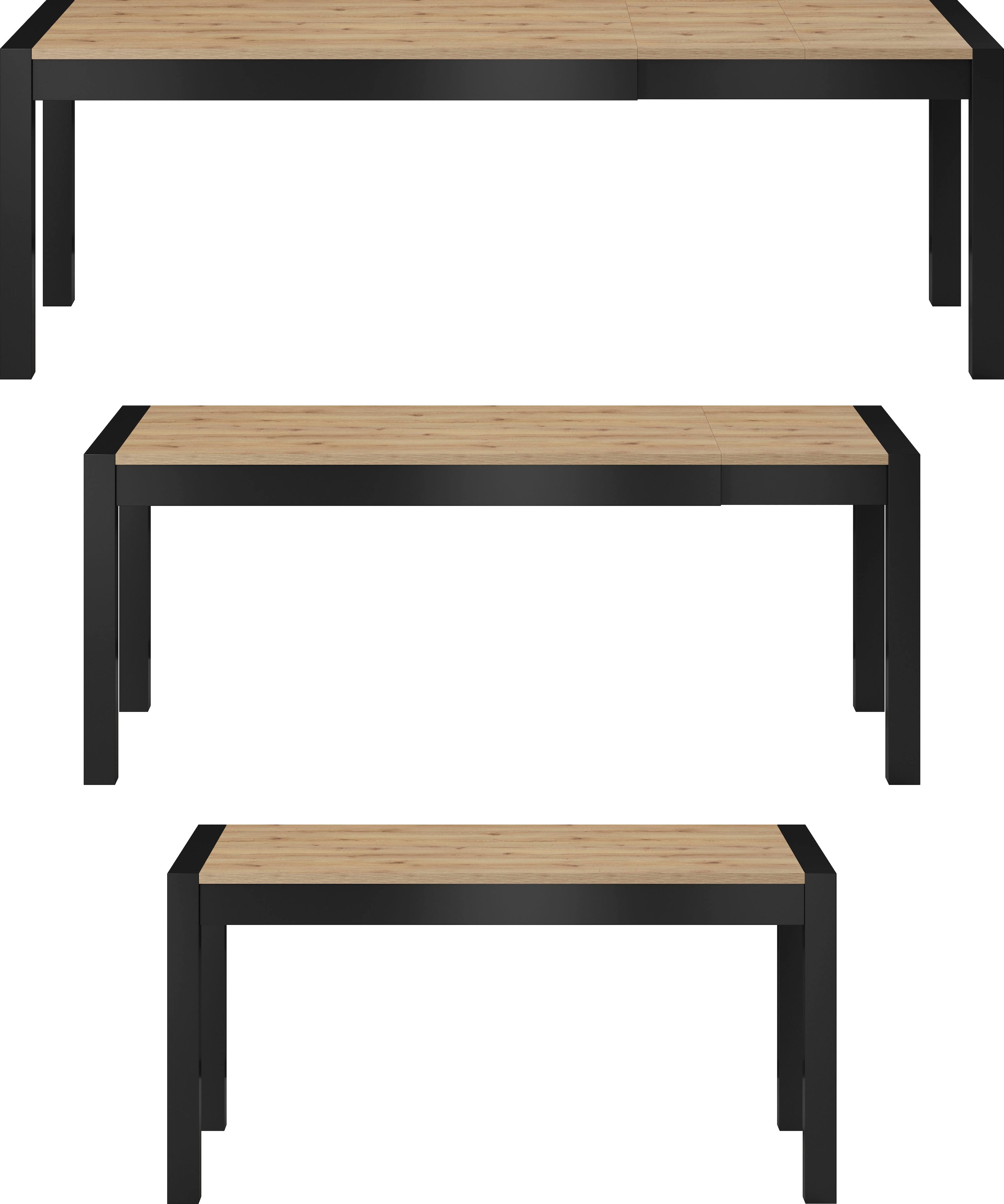 Home affaire Esstisch »Aktiv«, (B/T/H): 160-240/90/78,5 cm, Ausziehbar von 160 cm bis 240cm