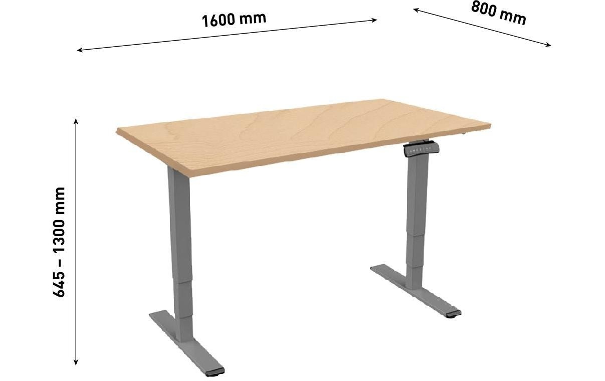 Tischgestell »Contini ET225E 45444 x 0.8 m, Dunkelgrau/Ahorn«