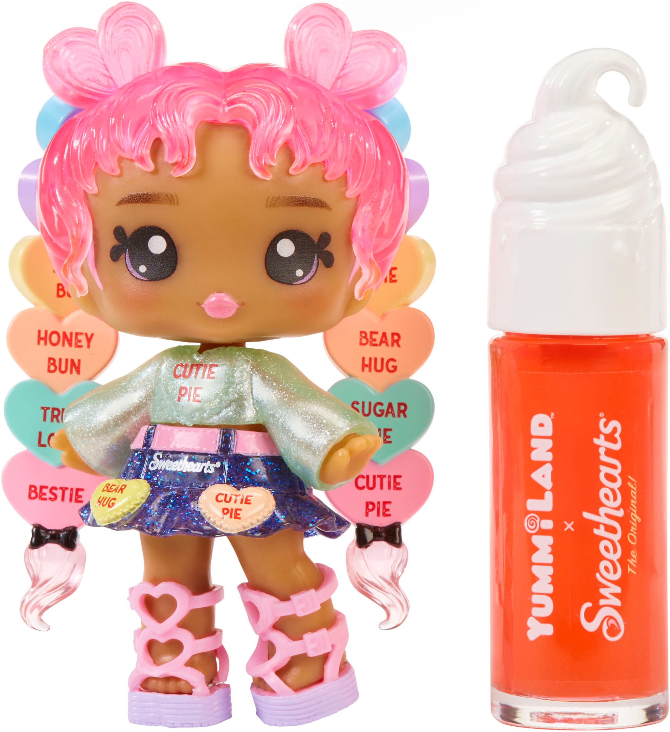 YUMMILAND Mini-poupée »Yummiland Sweet Lip Gloss-Lily Hearts« inklusive Schlüsselanhänger