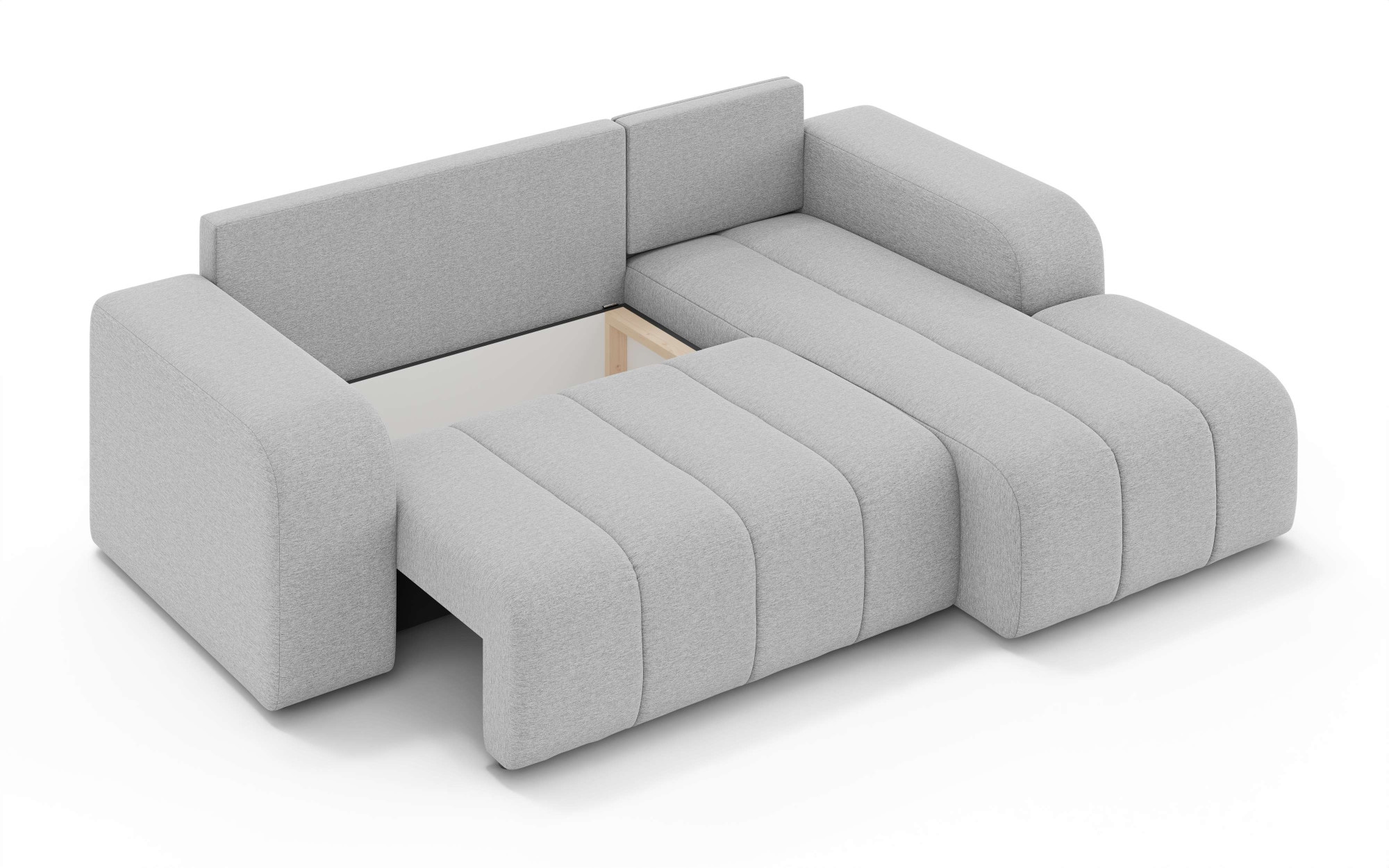 INOSIGN Ecksofa »CASSY L-Form, Schlafsofa mit Bettkasten, Masse B/T/H: 245/165/88 cm«, mit 2 Rückenkissen, Recamiere rechts oder links bestellbar
