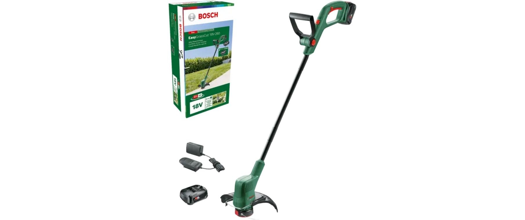 BOSCH Coupe-bordures sans fil »EasyGrassCut 18V 26« mit 2 Akkus 18V/2,0 Ah und Ladegerät