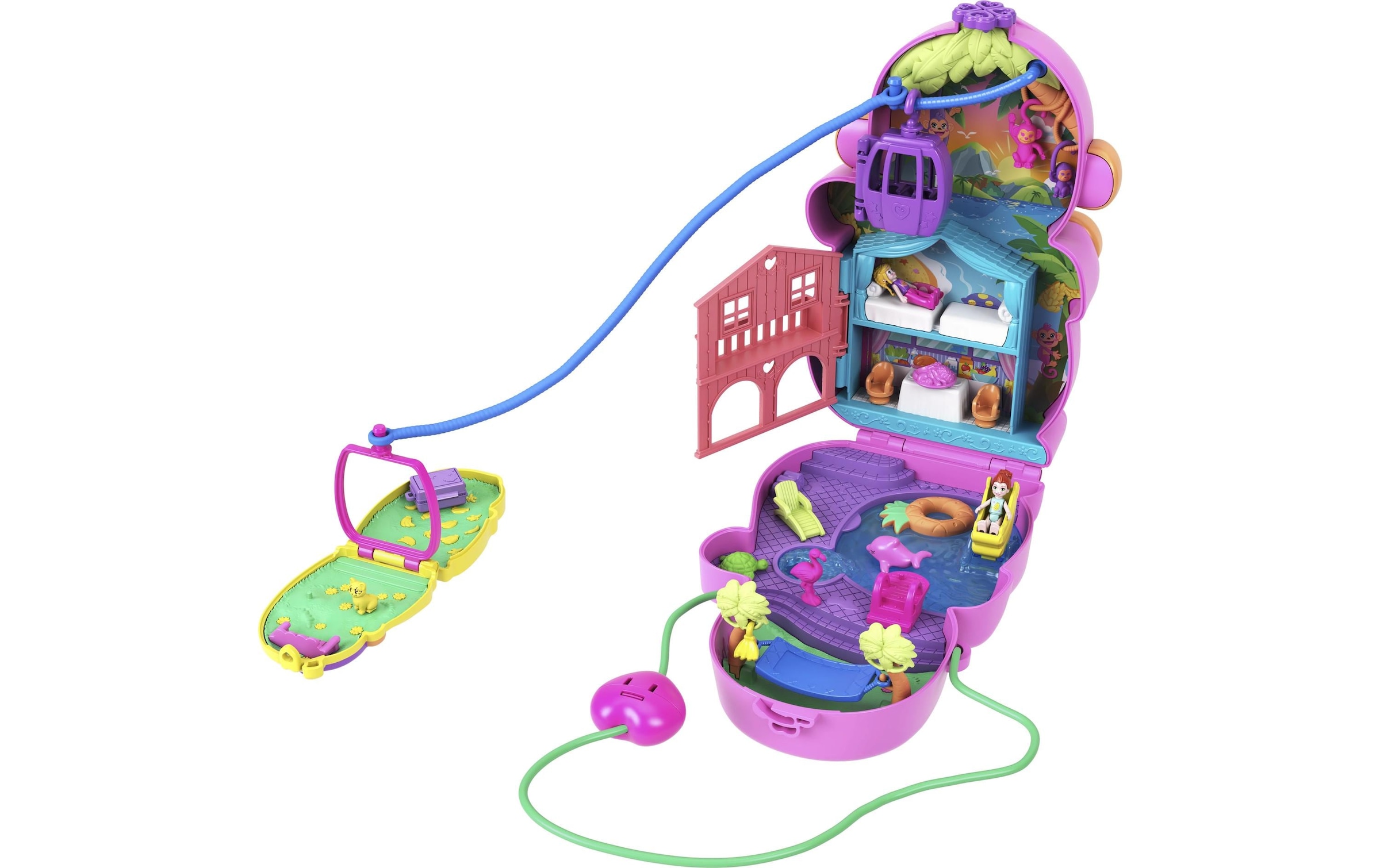 Polly Pocket Puppenhaus »Affenmama und Baby«