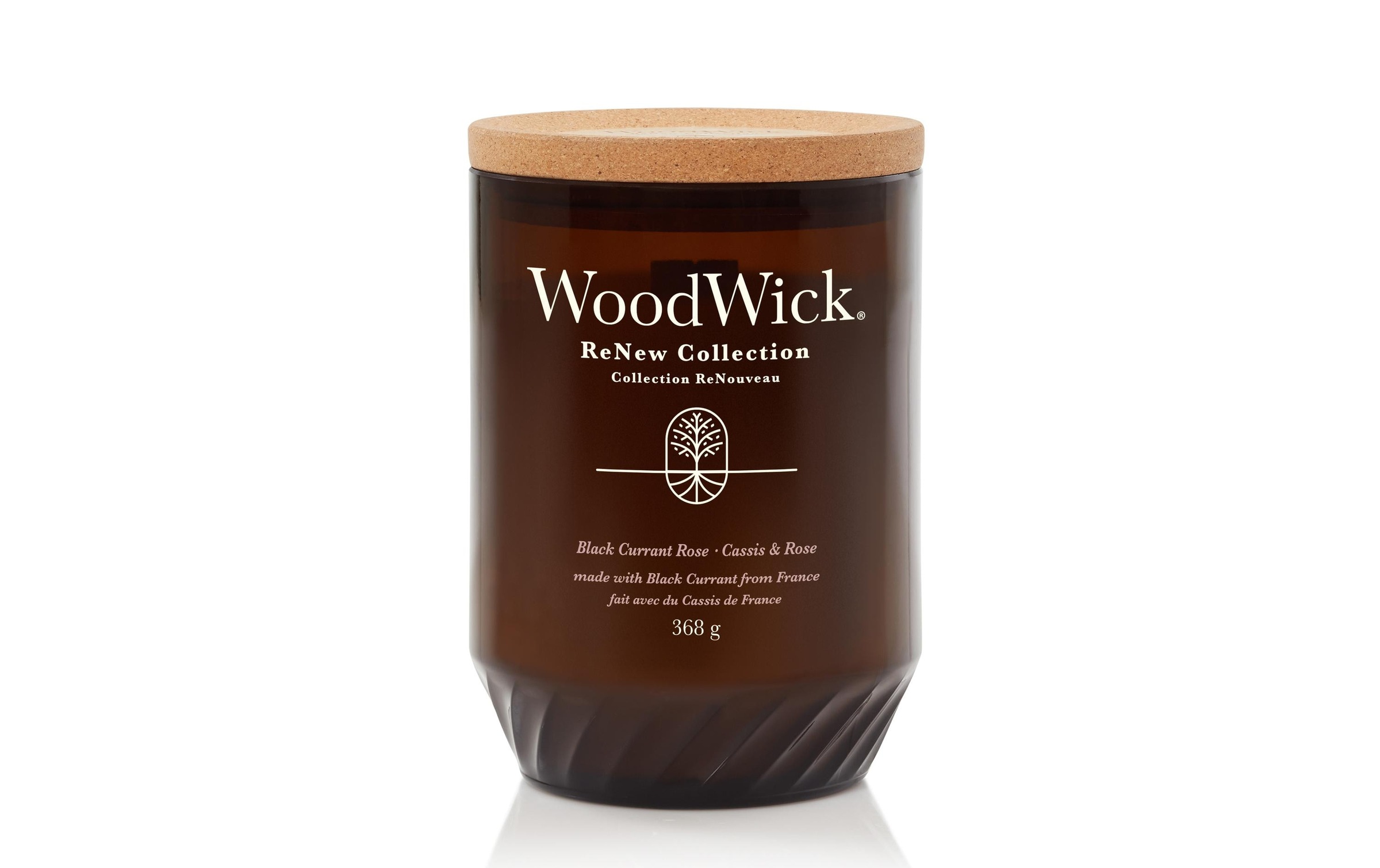 Image of Woodwick Duftkerze "Black Currant & Rose ReNew Large Jar"