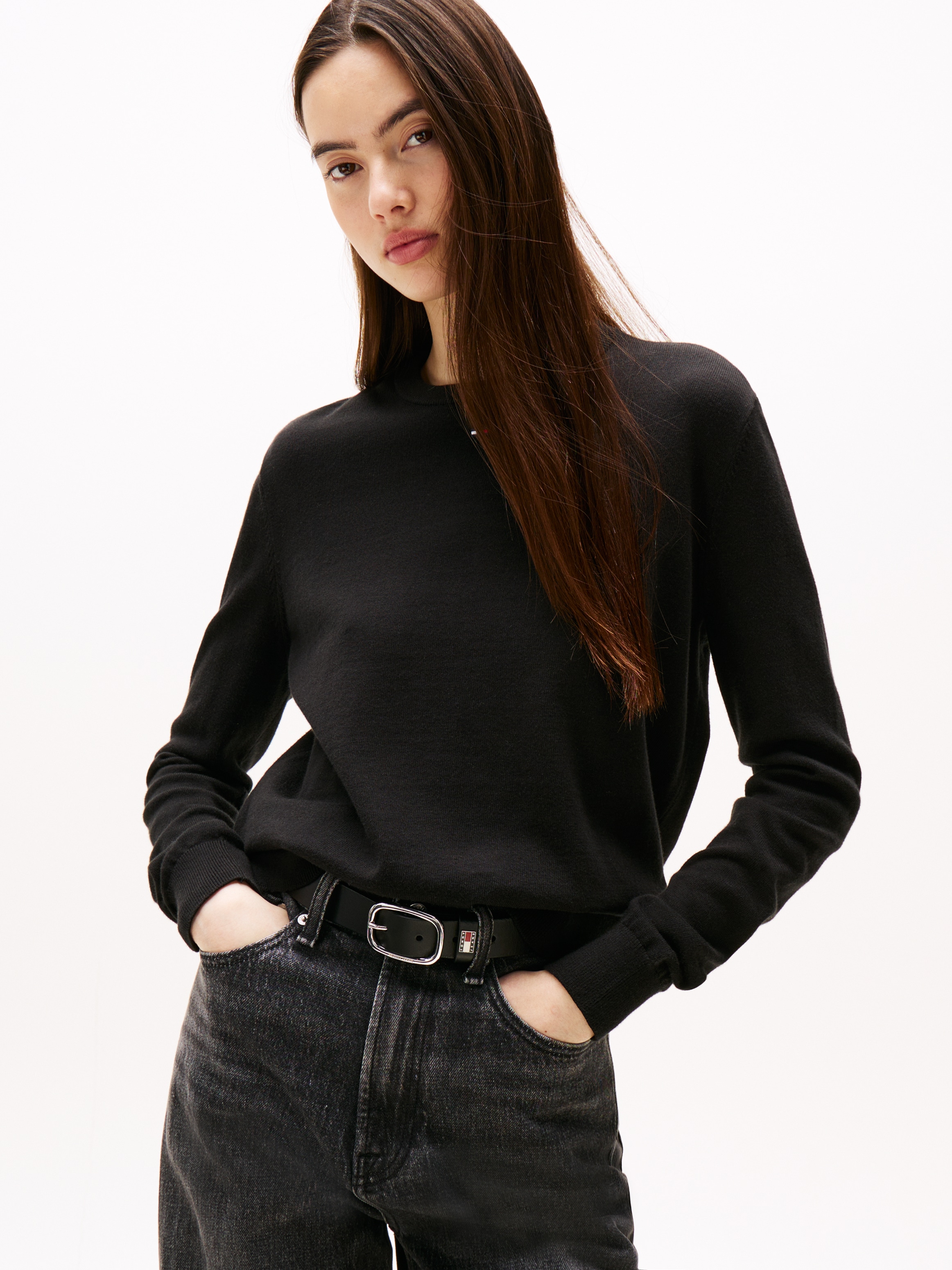 Image of Tommy Jeans Strickpullover "TJW ESSENTIAL CREW SWEATER EXT"
