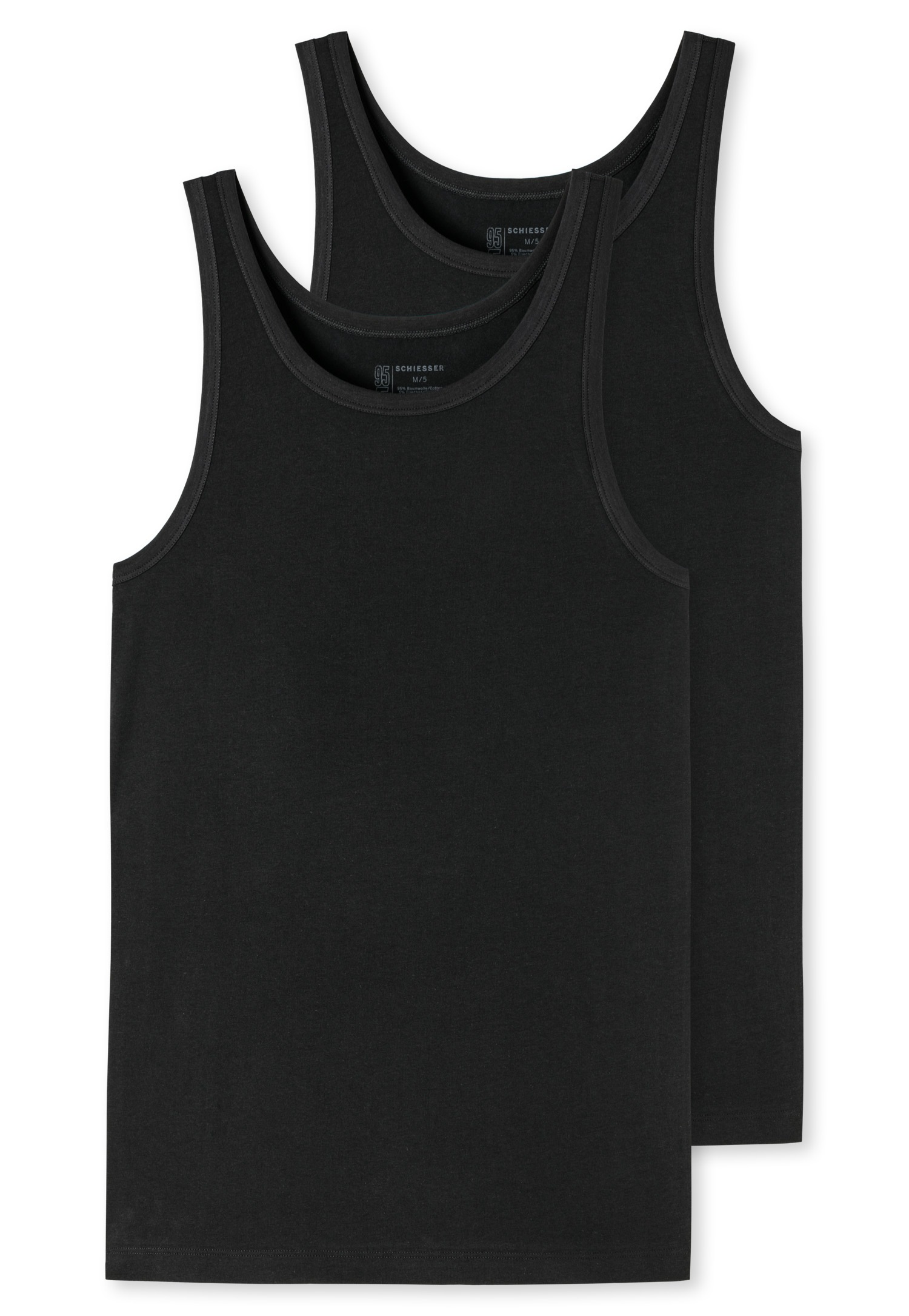 Image of Schiesser Unterhemd "95/5" 2er-Pack, mit seitlichen Nähten