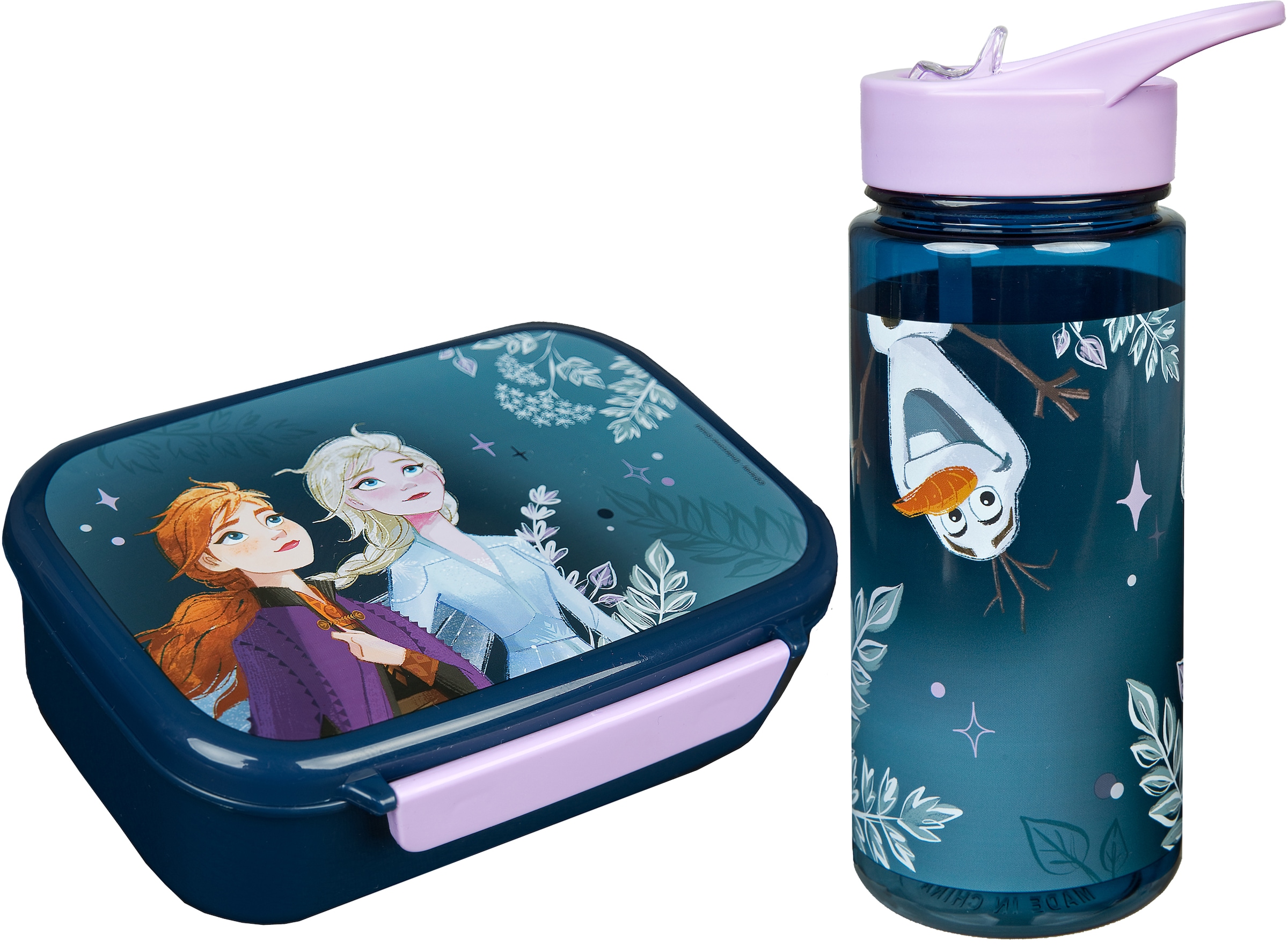 Trendige Scooli 2 Mindestbestellwert kaufen Trinkflasche, Frozen«, Lunchbox mit »Brotzeitdose tlg.), & ohne (Set, Trinkflasche