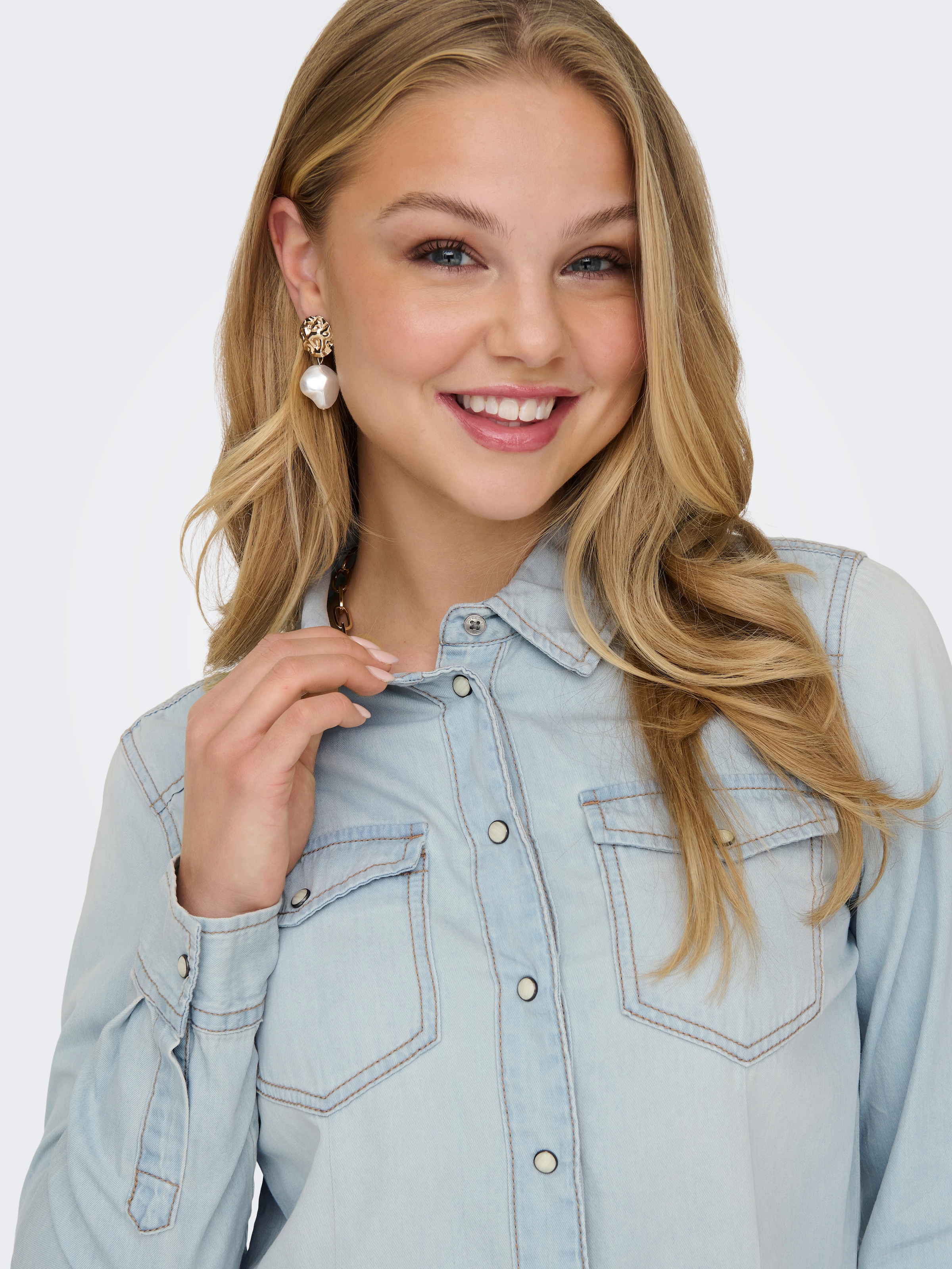 ONLY Blouse en jean »ONLALEXA L/S DNM SHIRT FS NOOS«